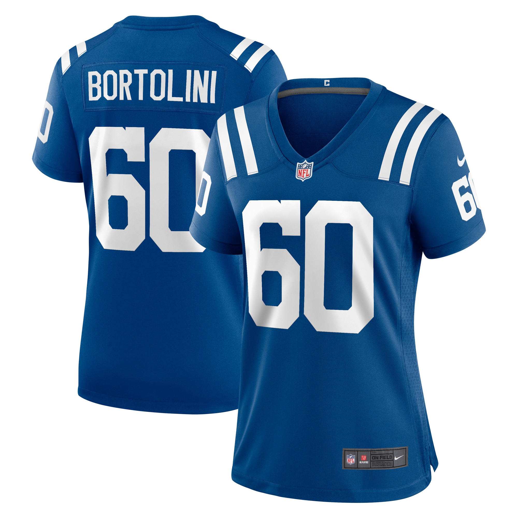 Indianapolis Colts Tanor Bortolini Royal Game NFL Jersey Women's