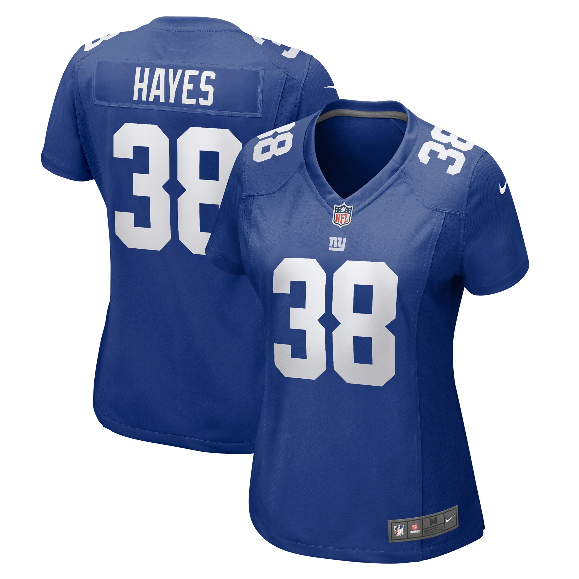 New York Giants Kaleb Hayes Royal Game NFL Jersey Women's