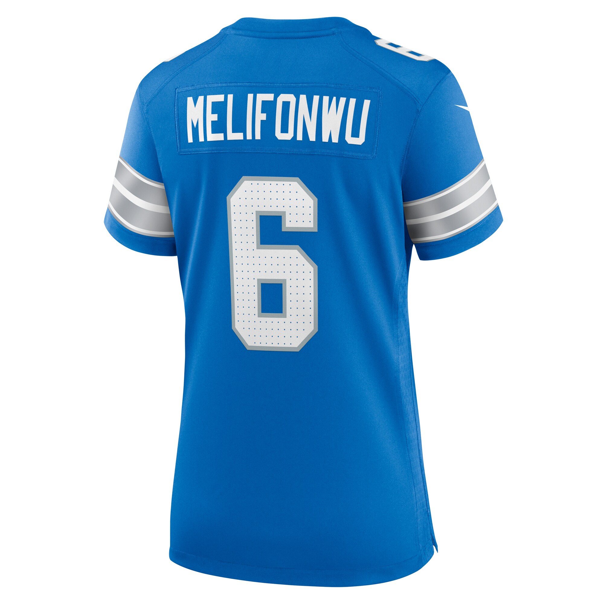 Detroit Lions Ifeatu Melifonwu Blue Team Game NFL Jersey Women's