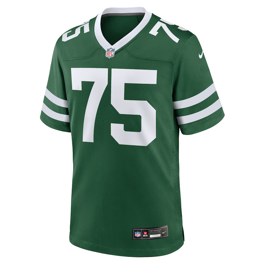 Alijah Vera-Tucker 75 New York Jets Team Game Legacy Green NFL Jersey Men's