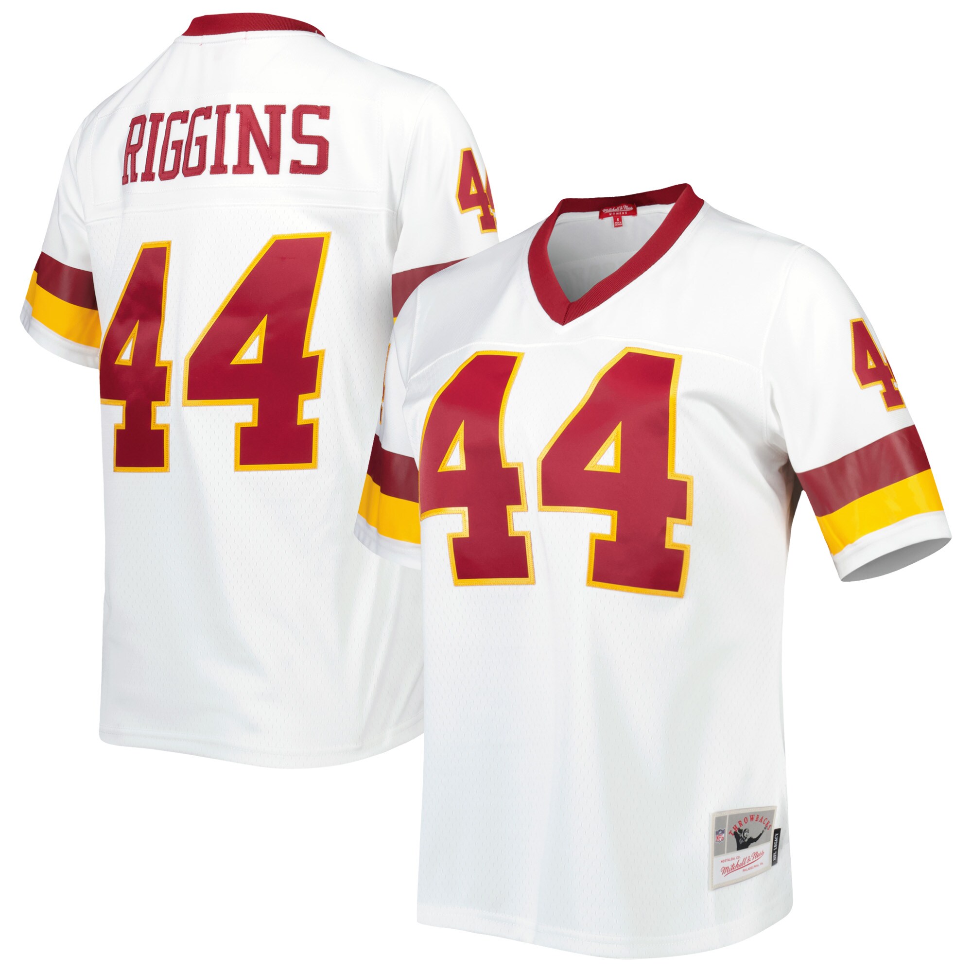 Washington Commanders Team John Riggins Mitchell Ness White Legacy Player NFL Jersey Women's