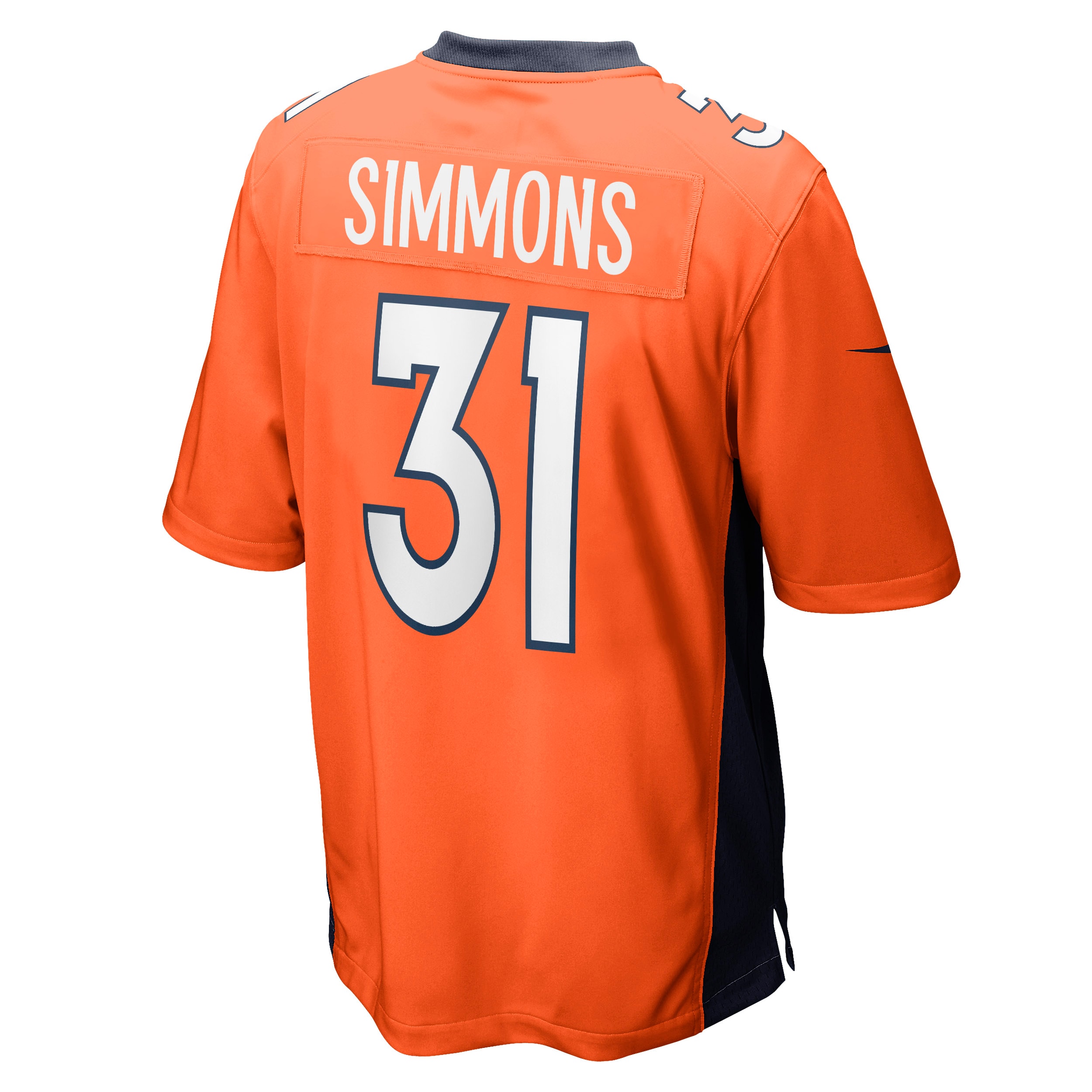 Denver Broncos Justin Simmons Orange Game NFL Jersey Men's