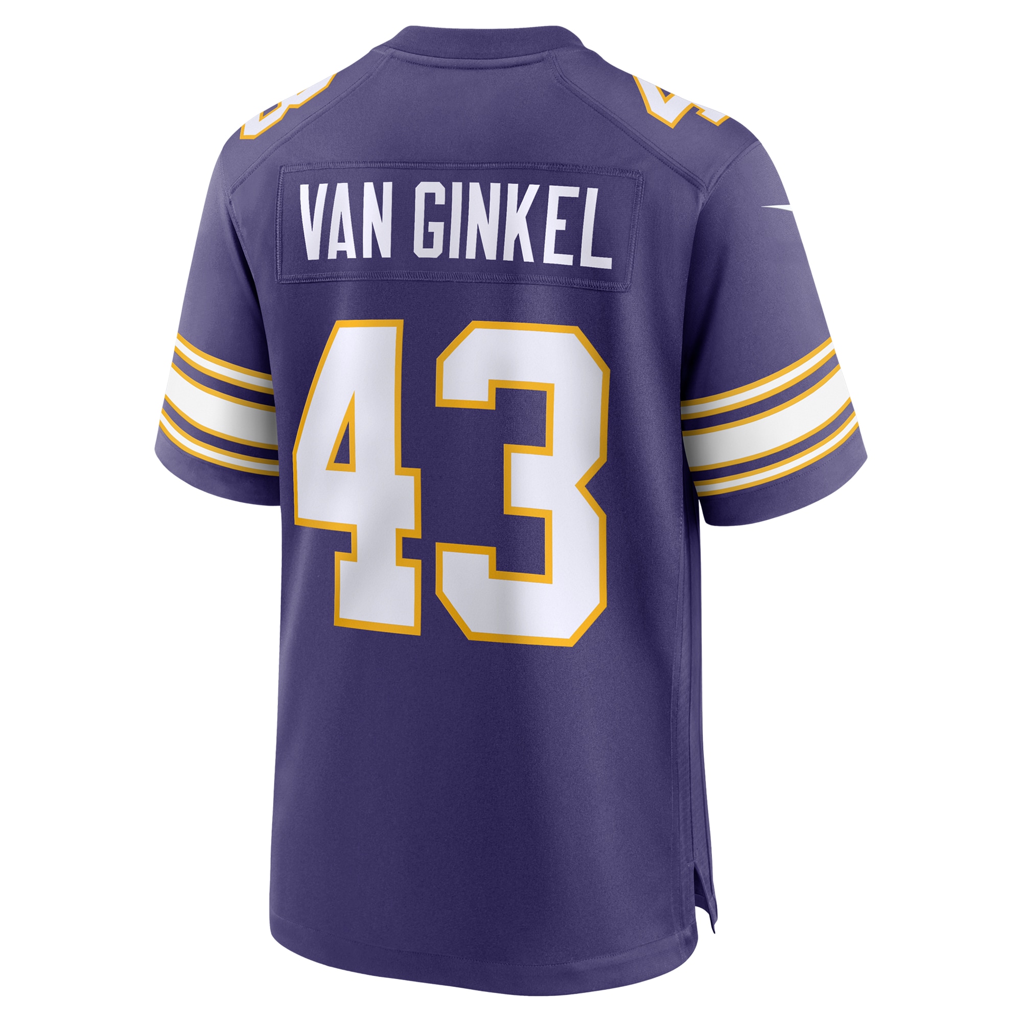Minnesota Vikings Andrew Van Ginkel Purple Alternate Game NFL Jersey Men's