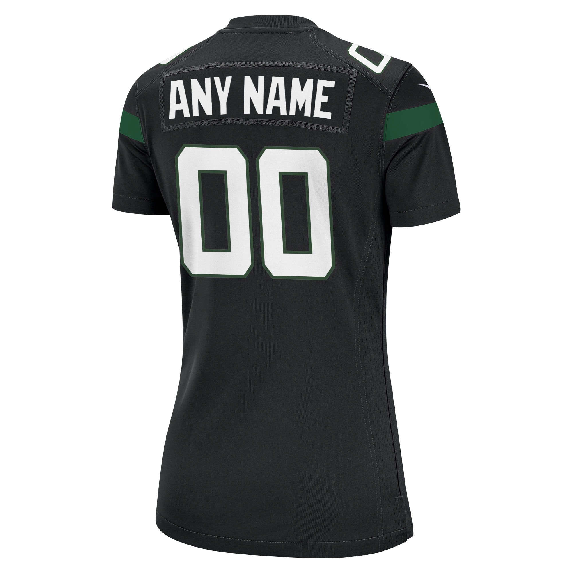 Stealth Black New York Jets Alternate Custom Game NFL Jersey Women's