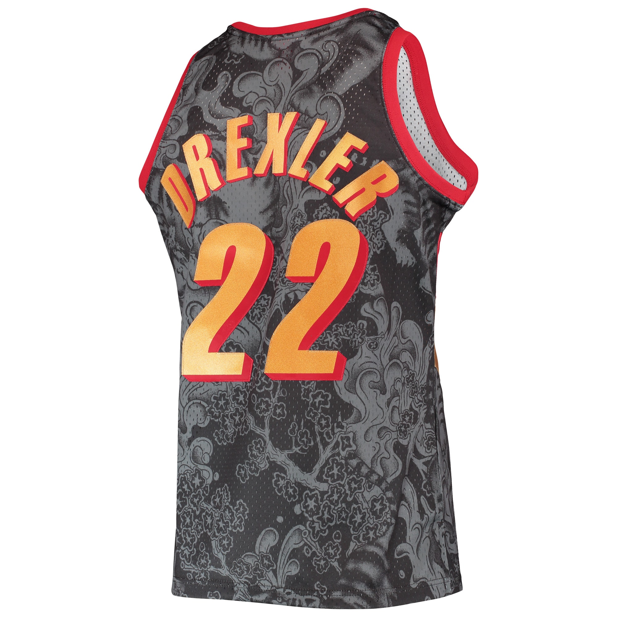 Mitchell Ness Clyde Drexler Black Portland Trail Blazers Hardwood Classics 1991/92 Lunar New Year Swingman NBA Jersey Men's