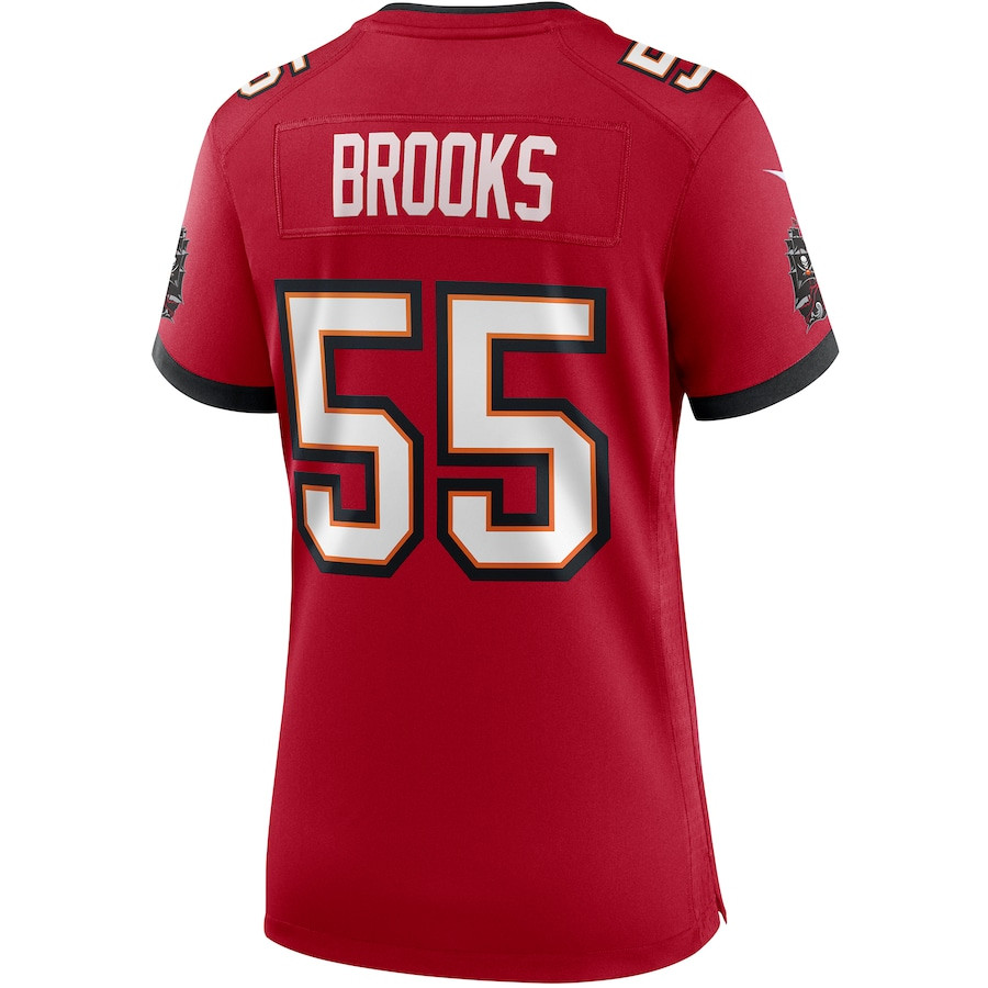 Derrick Brooks 55 Tampa Bay Buccaneers Game Retired Red NFL Jersey Women's