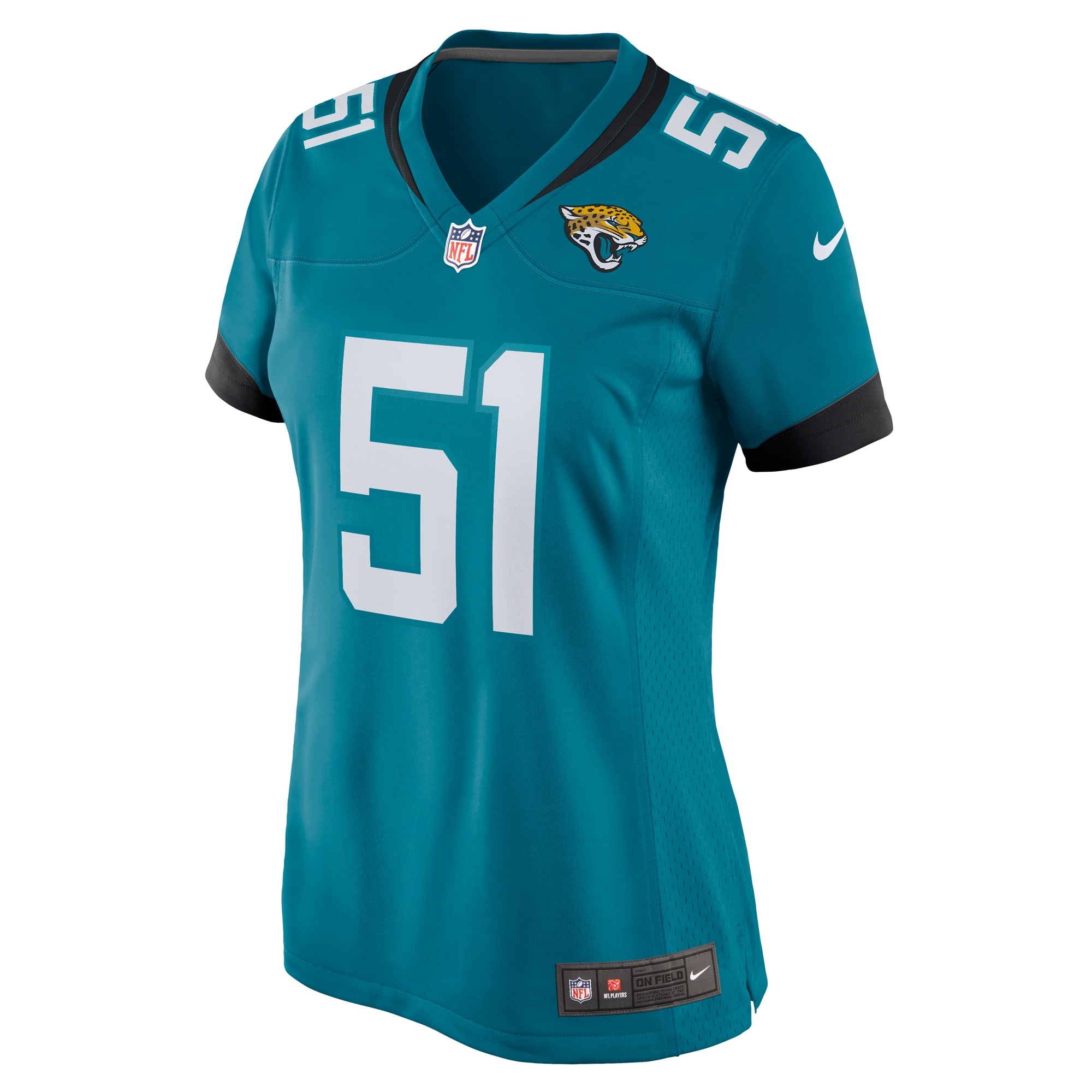 Jacksonville Jaguars Ventrell Miller Teal Game NFL Jersey Women's