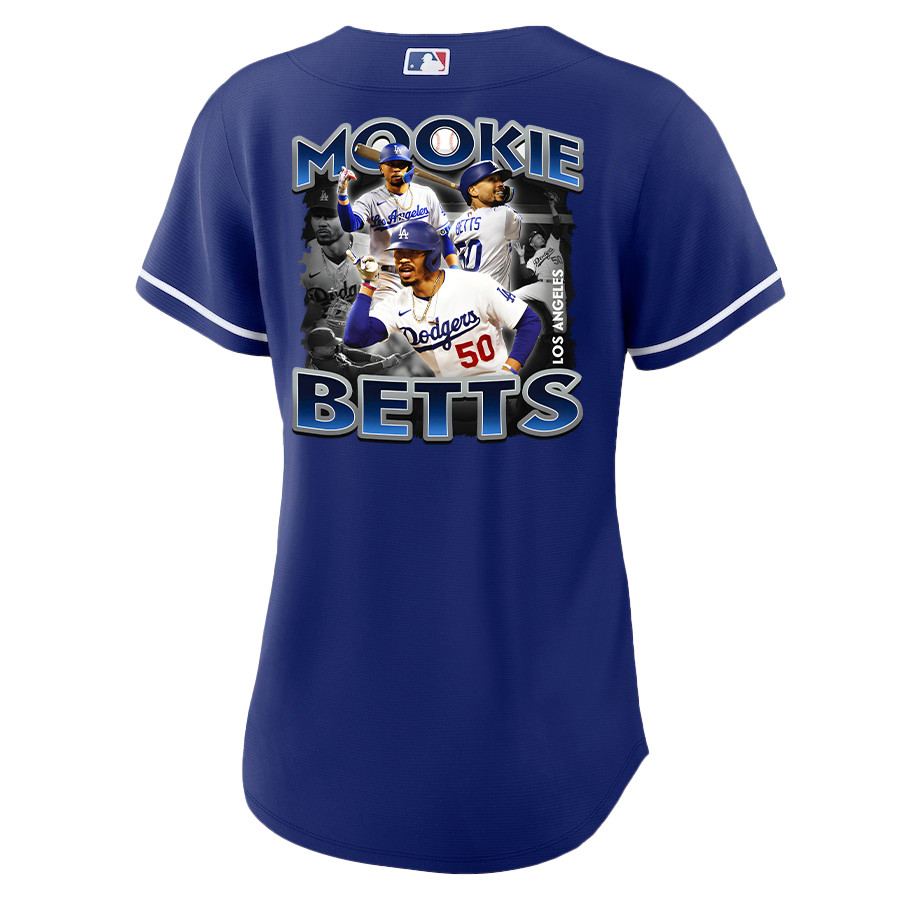 Mookie Betts 50 Los Angeles Dodgers Posture 2023 Alternate Player Royal MLB Jersey Women's