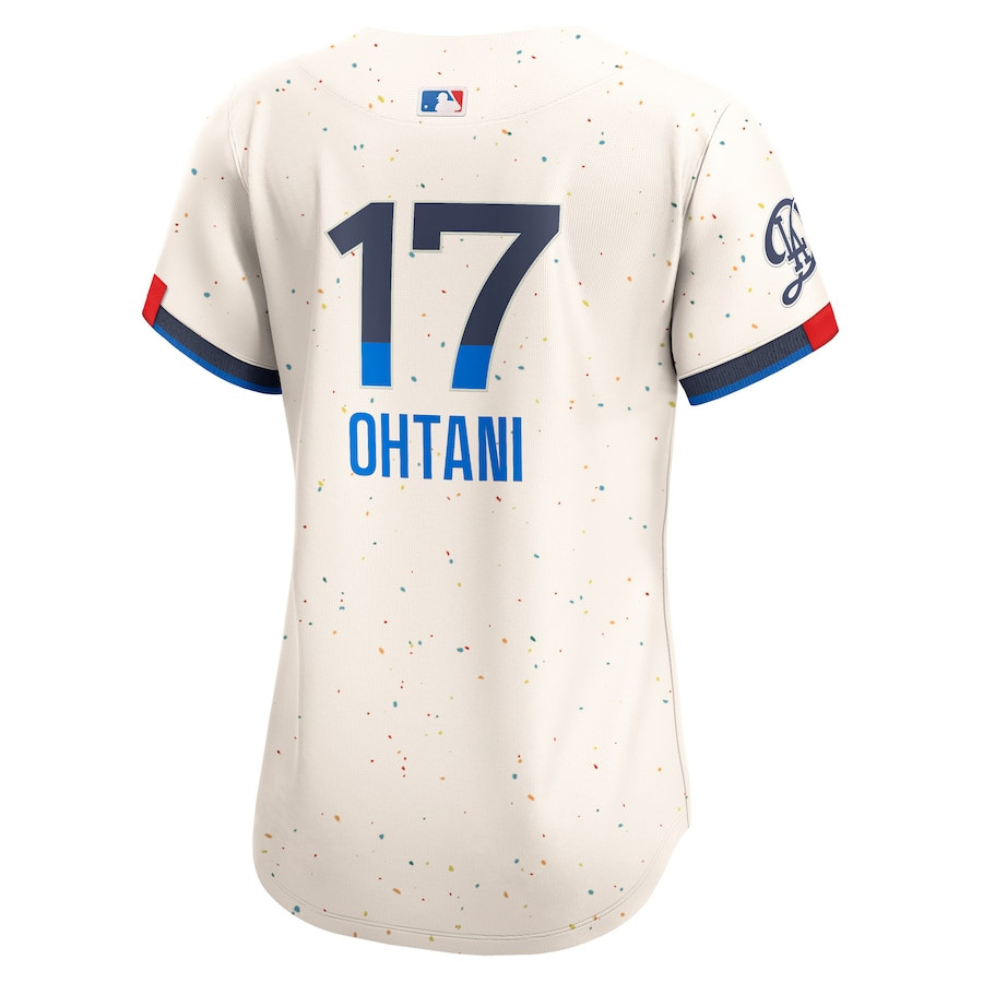 Shohei Ohtani 17 Los Angeles Dodgers 2024 City Connect Limited Cream MLB Jersey Women's