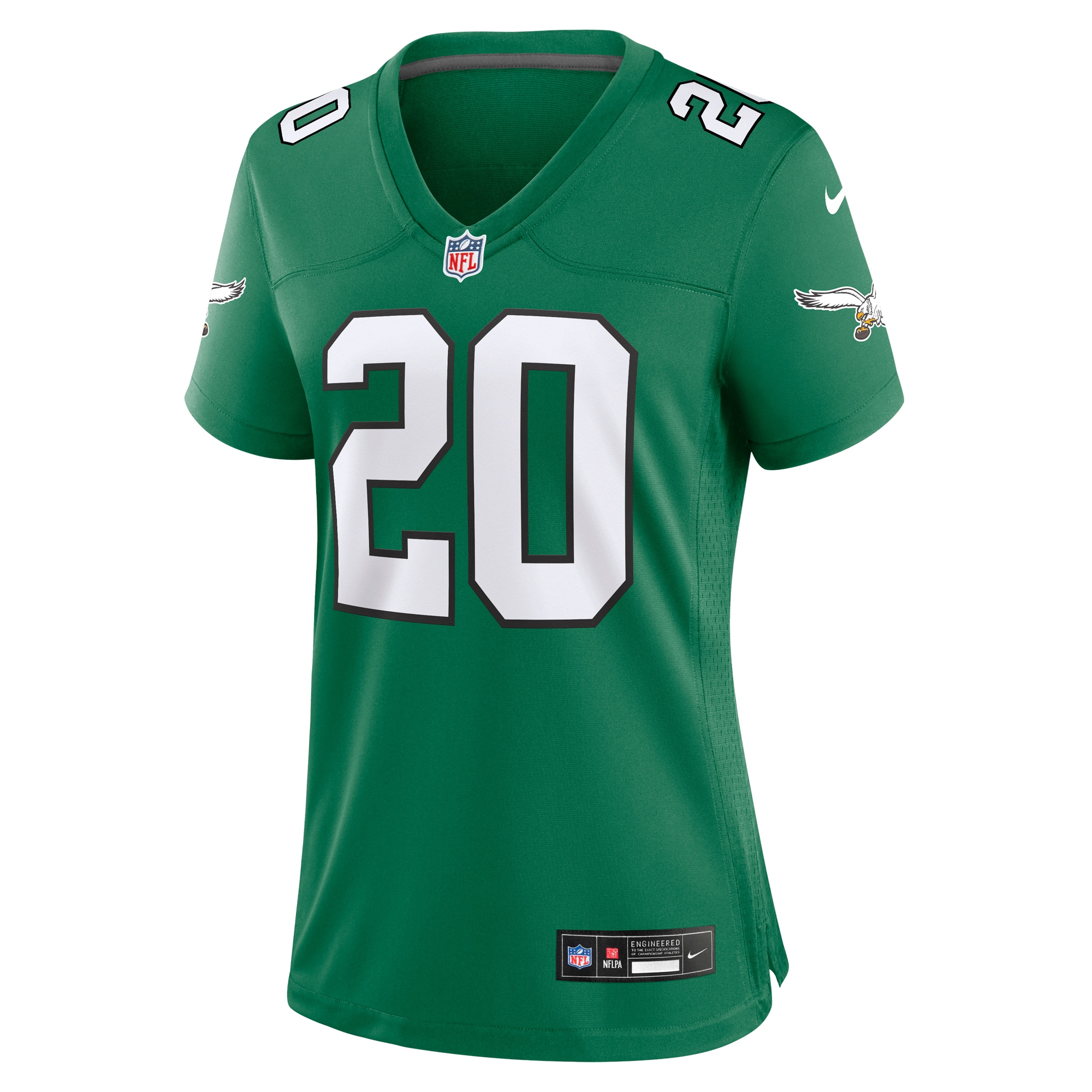 Philadelphia Eagles Brian Dawkins Kelly Green Alternate Game NFL Jersey Women's