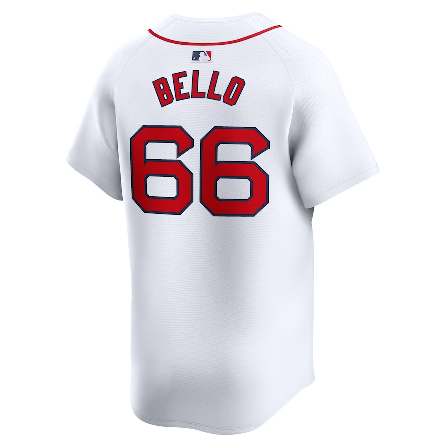 Brayan Bello 66 Boston Red Sox Home Limited White MLB Jersey Men's