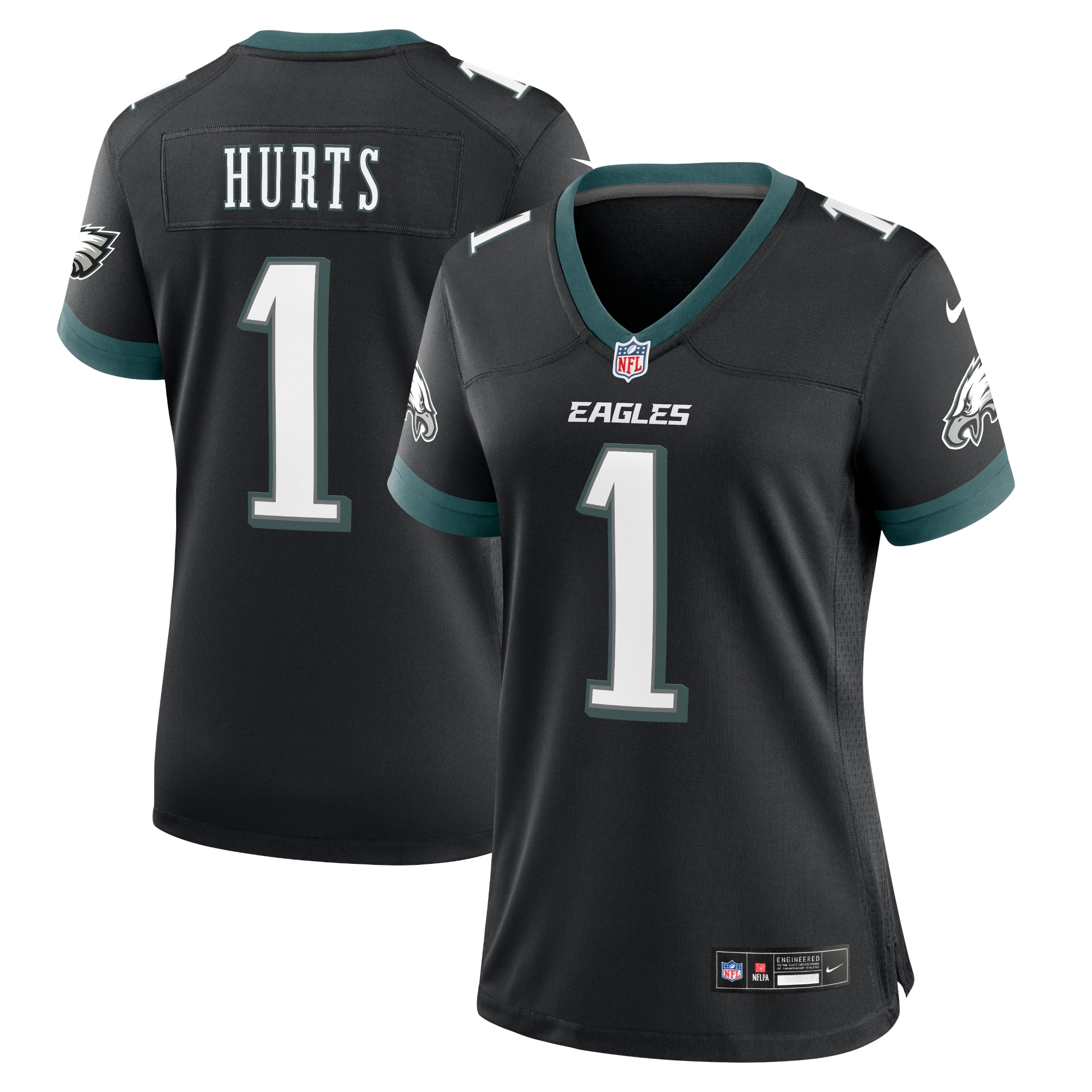 Philadelphia Eagles Jalen Hurts Black Alternate Game NFL Jersey Women's