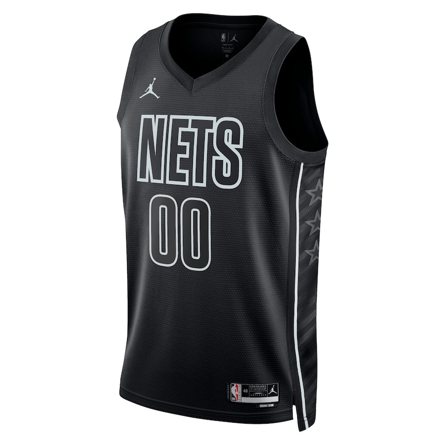 Brooklyn Nets 2023/24 Statement Swingman Custom Black NBA Jersey Men's