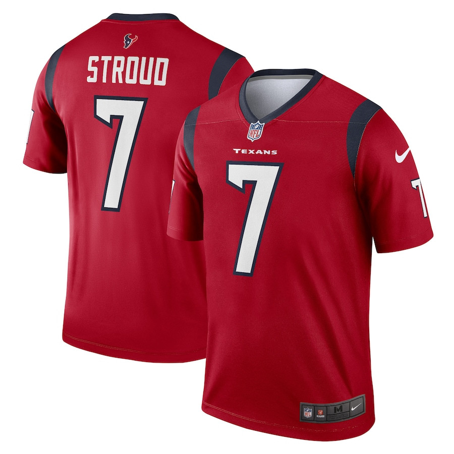 C.J. Stroud 7 Houston Texans Legend Red NFL Jersey Men's