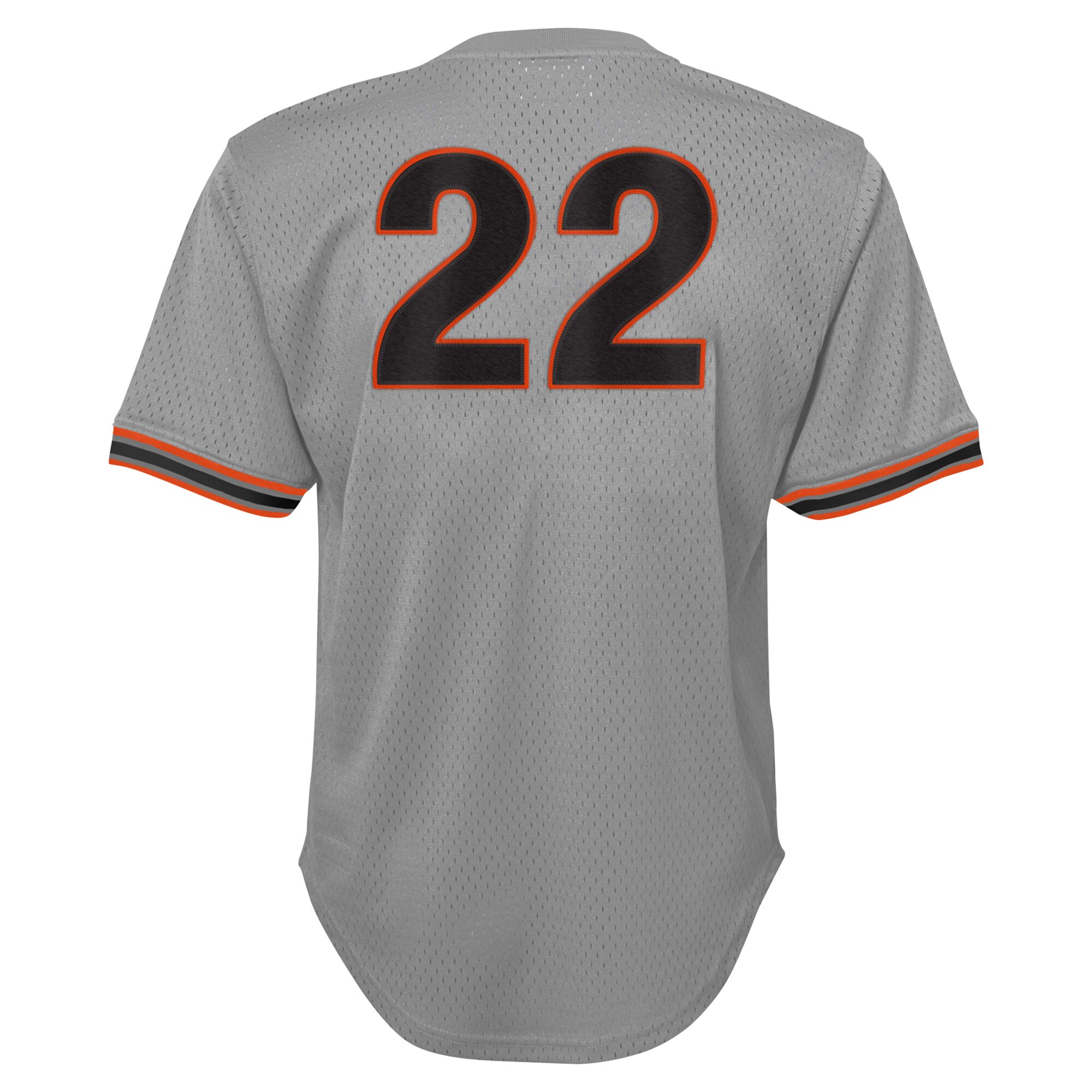 San Francisco Giants Will Clark Mitchell Ness Gray Cooperstown Collection Mesh Batting Practice MLB Jersey Youth