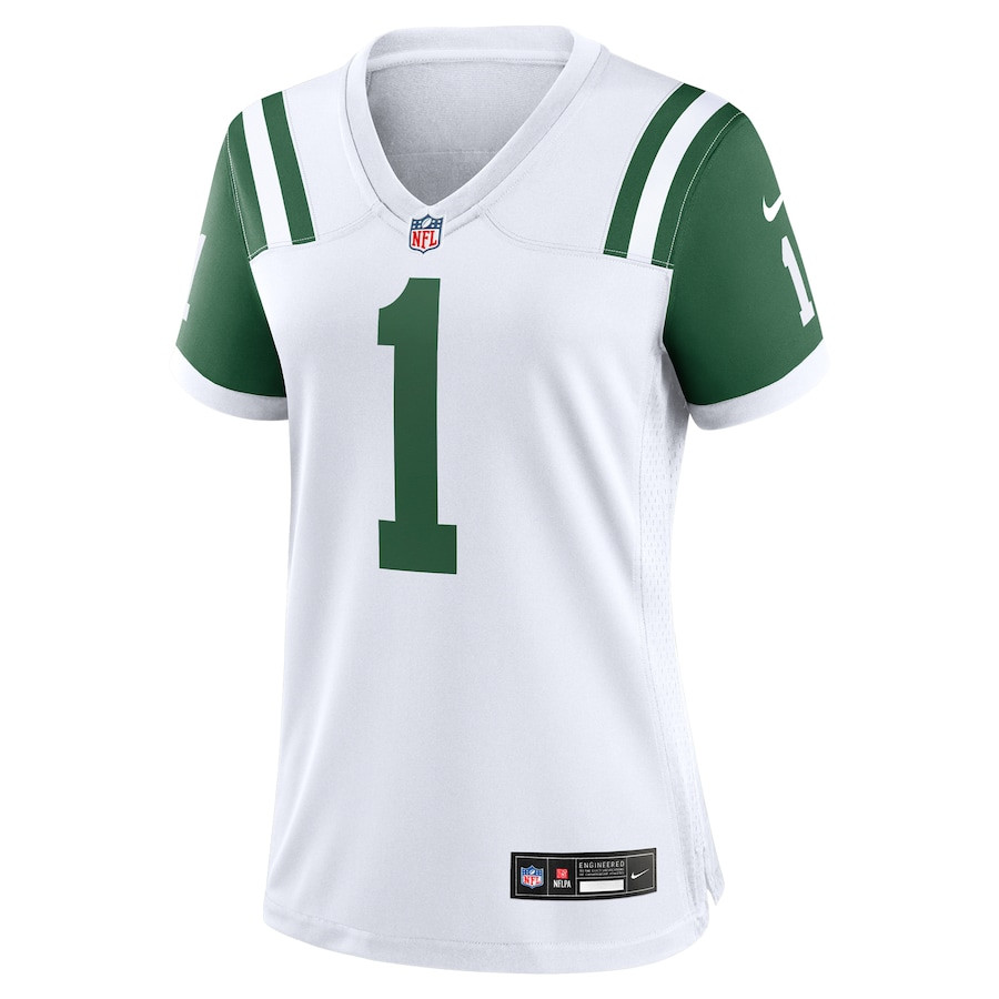 Ahmad Sauce Gardner 1 New York Jets Classic Alternate Game White NFL Jersey Women's