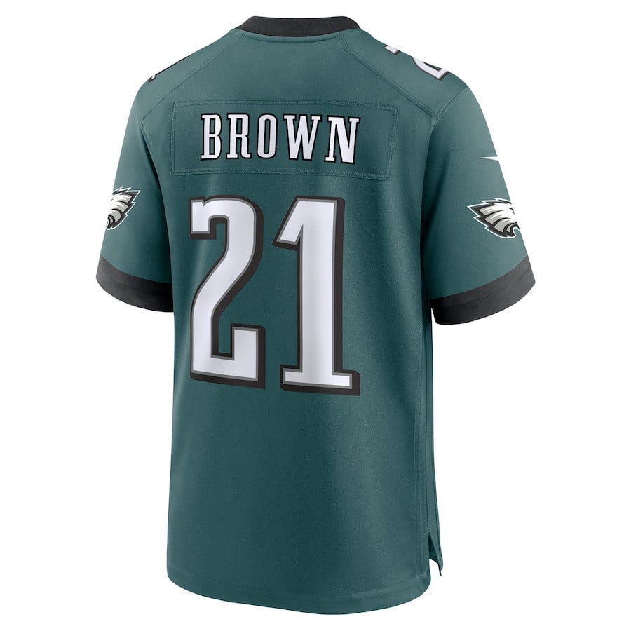 Sydney Brown #21 Philadelphia Eagles Super Bowl LIX Midnight Green NFL Jersey Men's