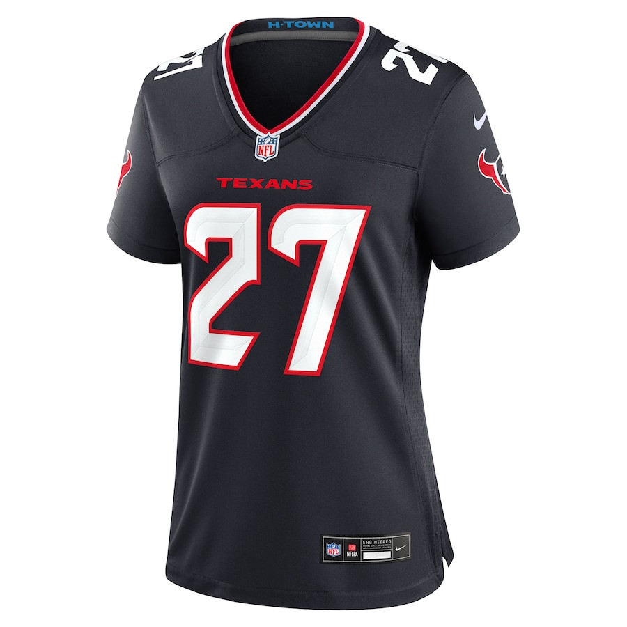 Myles Bryant 27 Houston Texans Team Game Navy NFL Jersey Women's