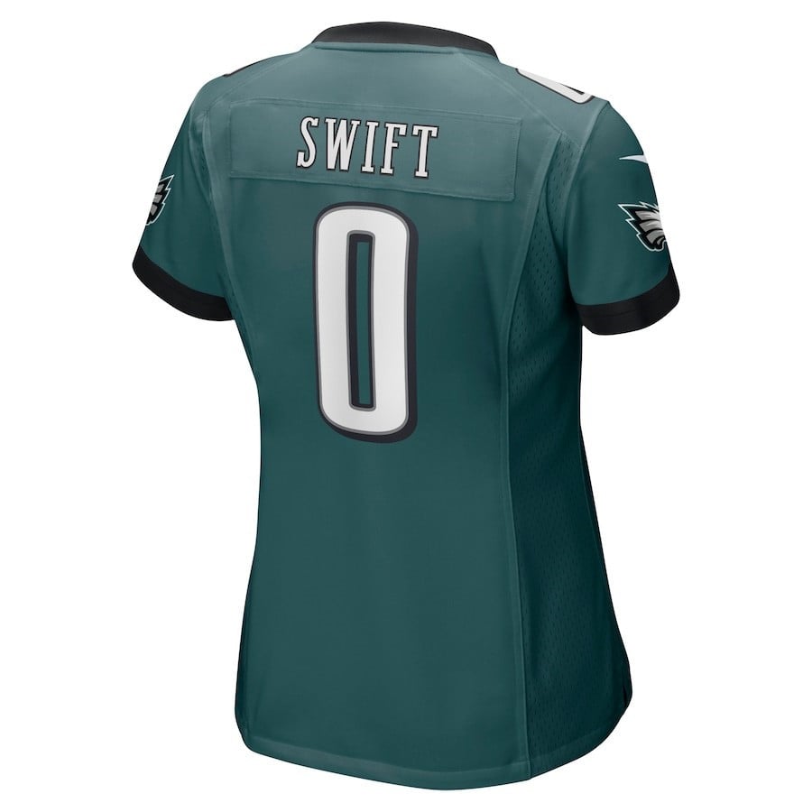 D'Andre Swift 0 Philadelphia Eagles Game Player Midnight Green NFL Jersey Women's