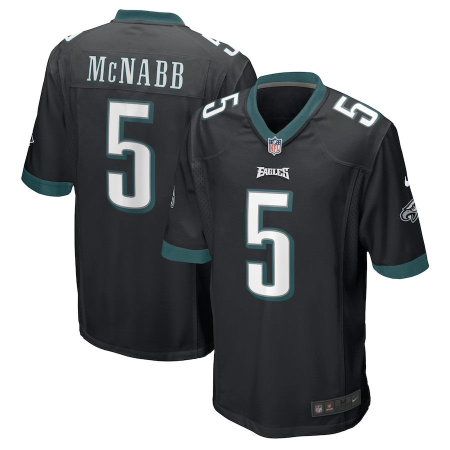 Donovan McNabb 5 Philadelphia Eagles Retired Black NFL Jersey Men's