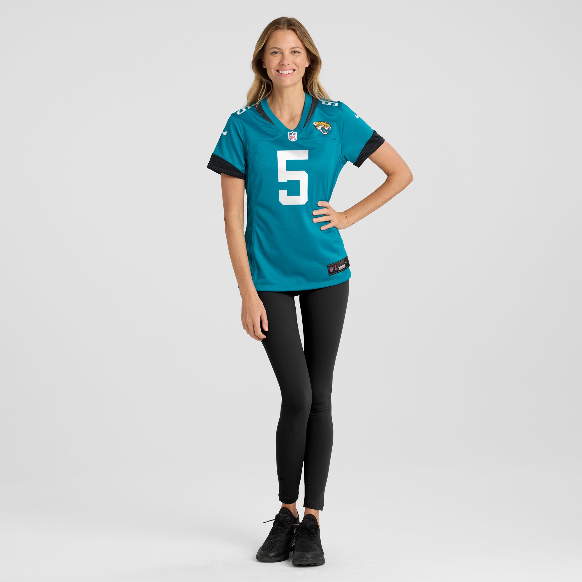 Jacksonville Jaguars Andre Cisco Teal Game Player NFL Jersey Women's