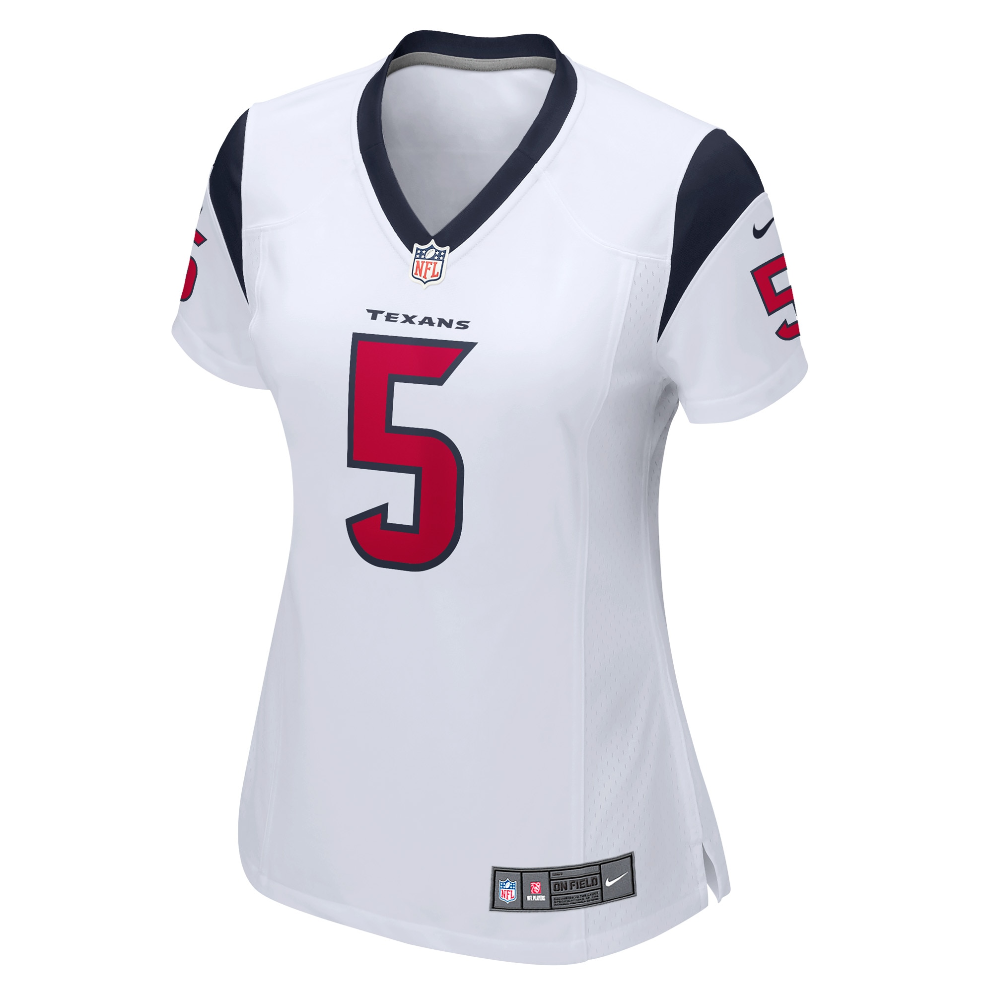 Houston Texans Jalen Pitre White Game Player NFL Jersey Women's
