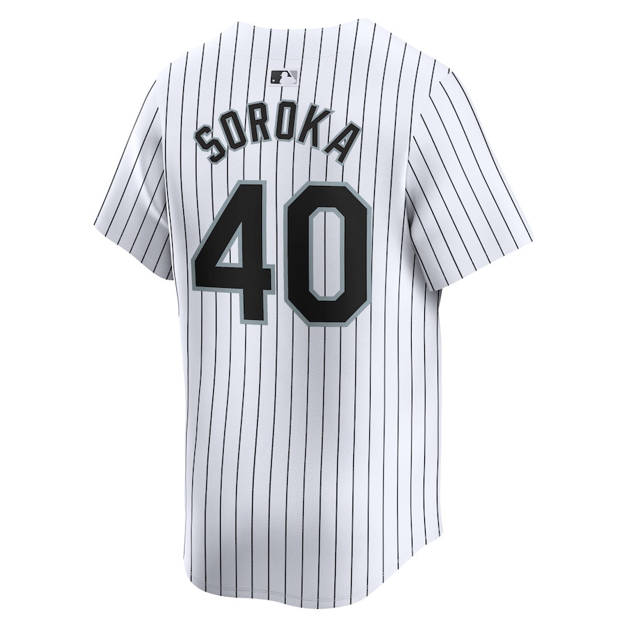 Michael Soroka 40 Chicago White Sox Home Limited White MLB Jersey Men's