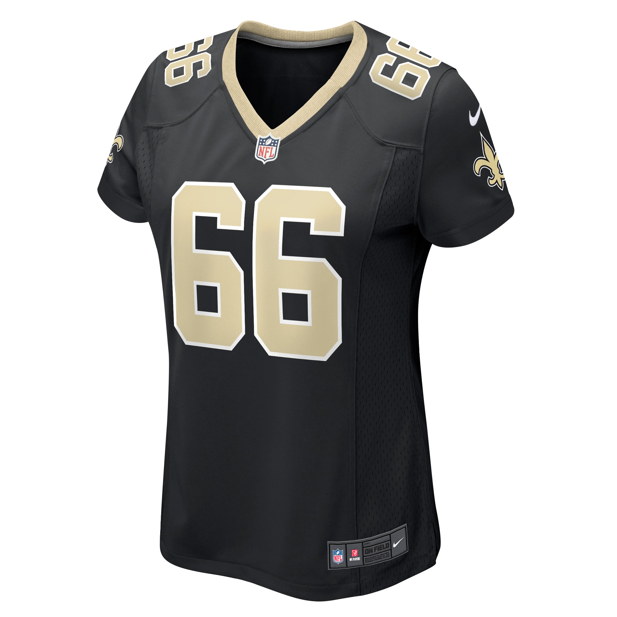 New Orleans Saints Lewis Kidd Black Game Player NFL Jersey Women's