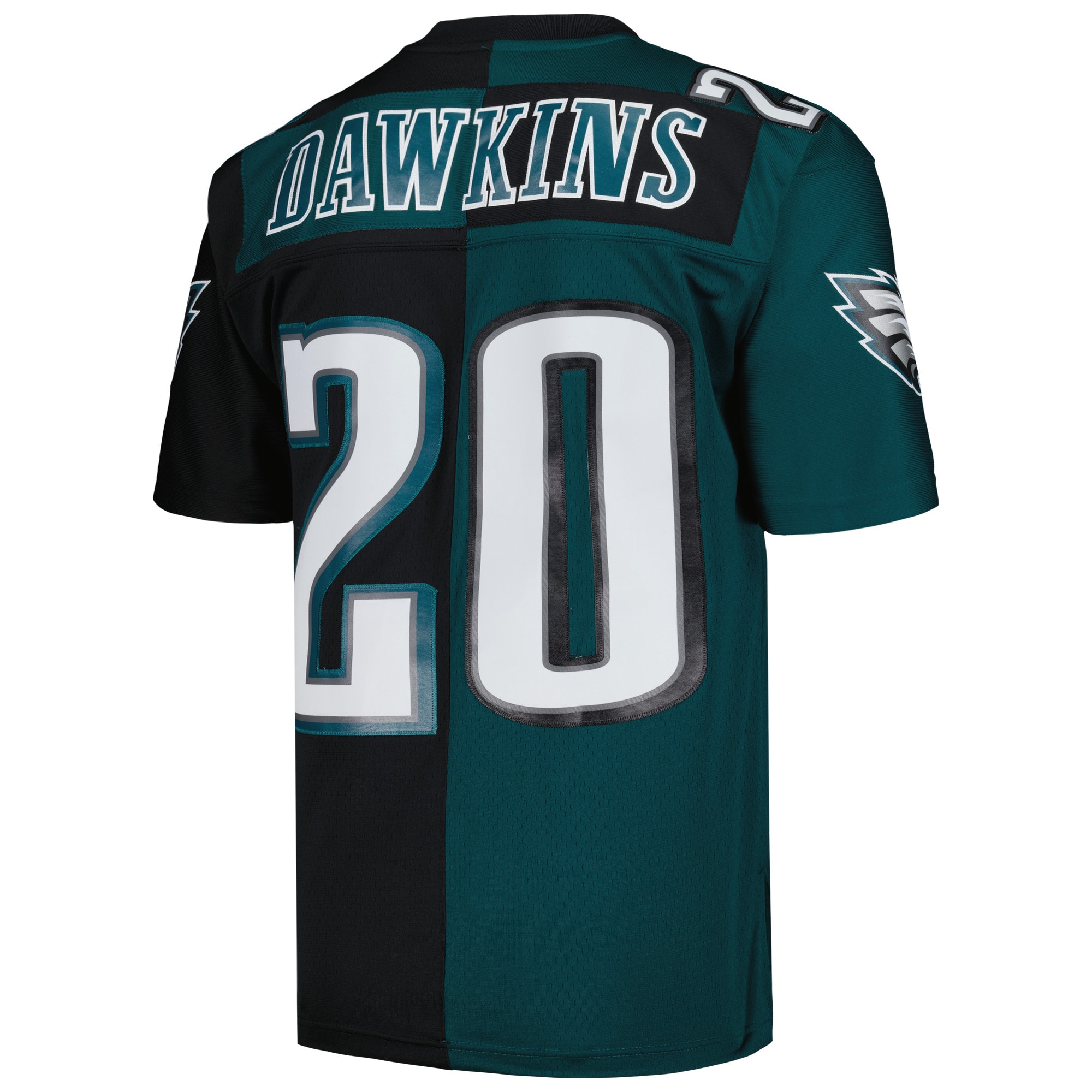 Philadelphia Eagles Brian Dawkins Mitchell Ness Midnight Green/Black 2004 Split Legacy NFL Jersey Men's