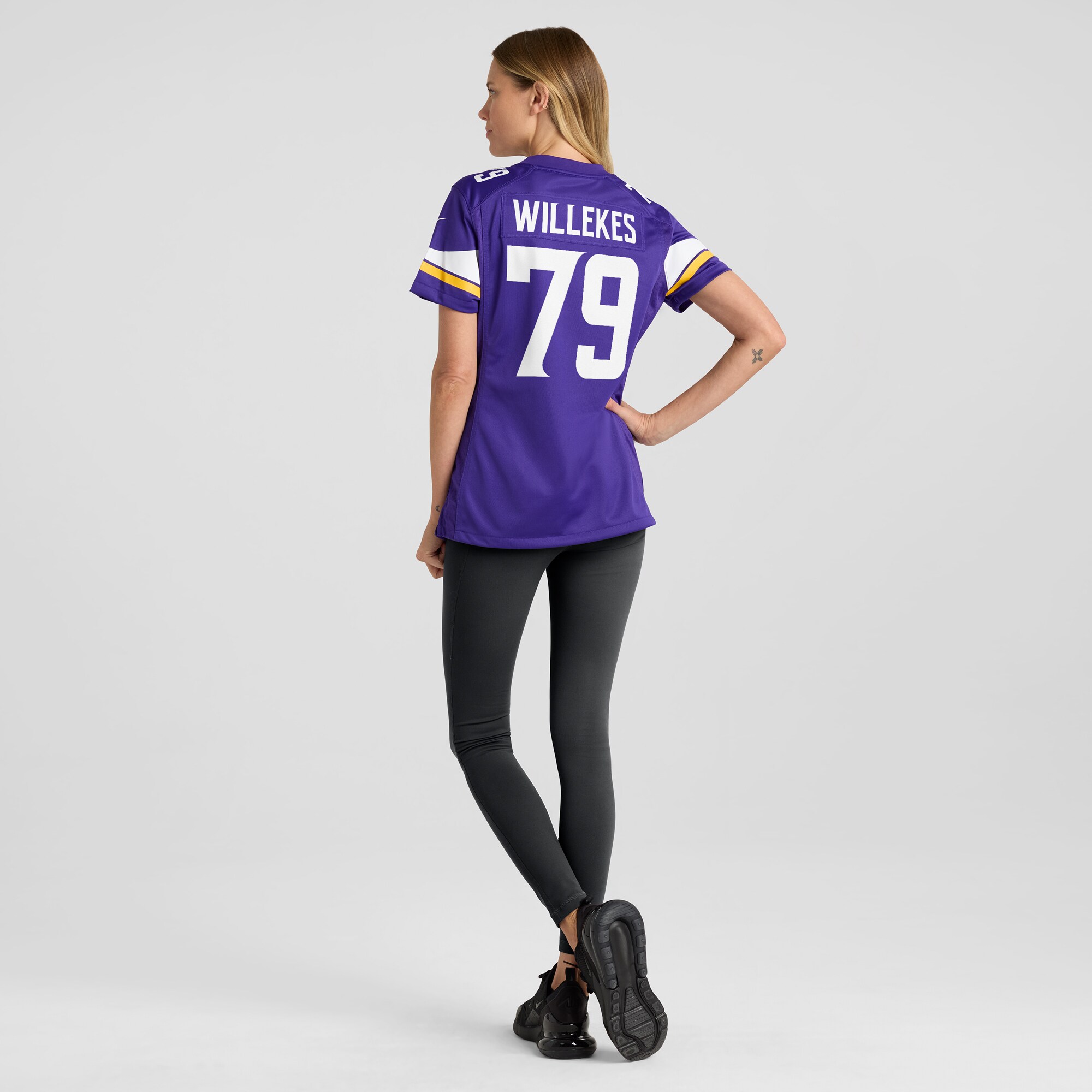 Minnesota Vikings Kenny Willekes Purple Game NFL Jersey Women's