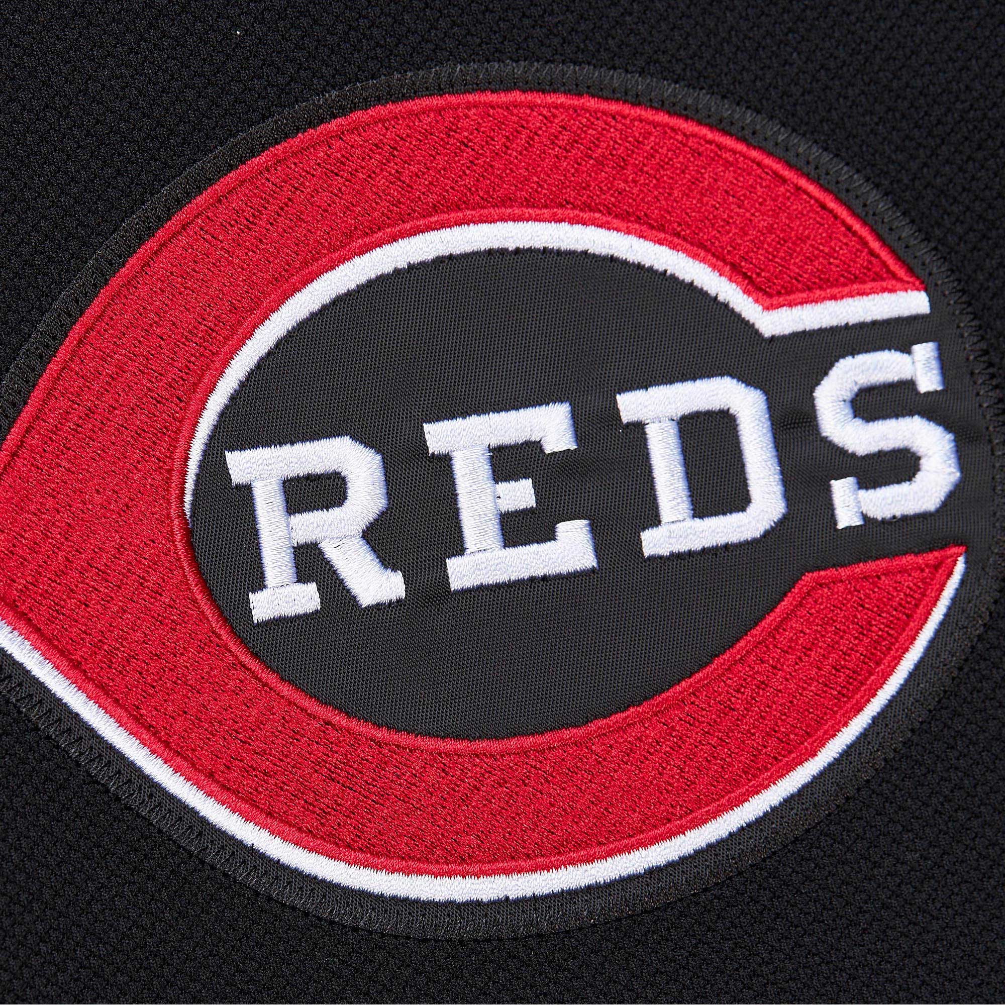 Cincinnati Reds Ken Griffey Jr. Mitchell Ness Black Cooperstown Collection Mesh Batting Practice MLB Jersey Men's