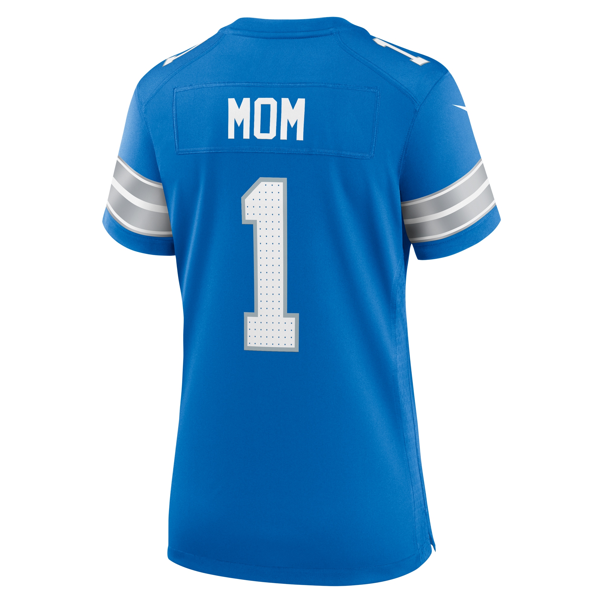 Detroit Lions Number 1 Mom Blue Game NFL Jersey Men's