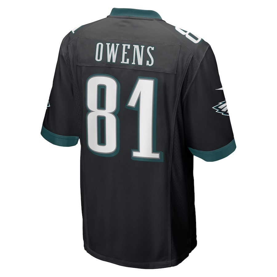 Terrell Owens 81 Philadelphia Eagles Retired Black NFL Jersey Men's