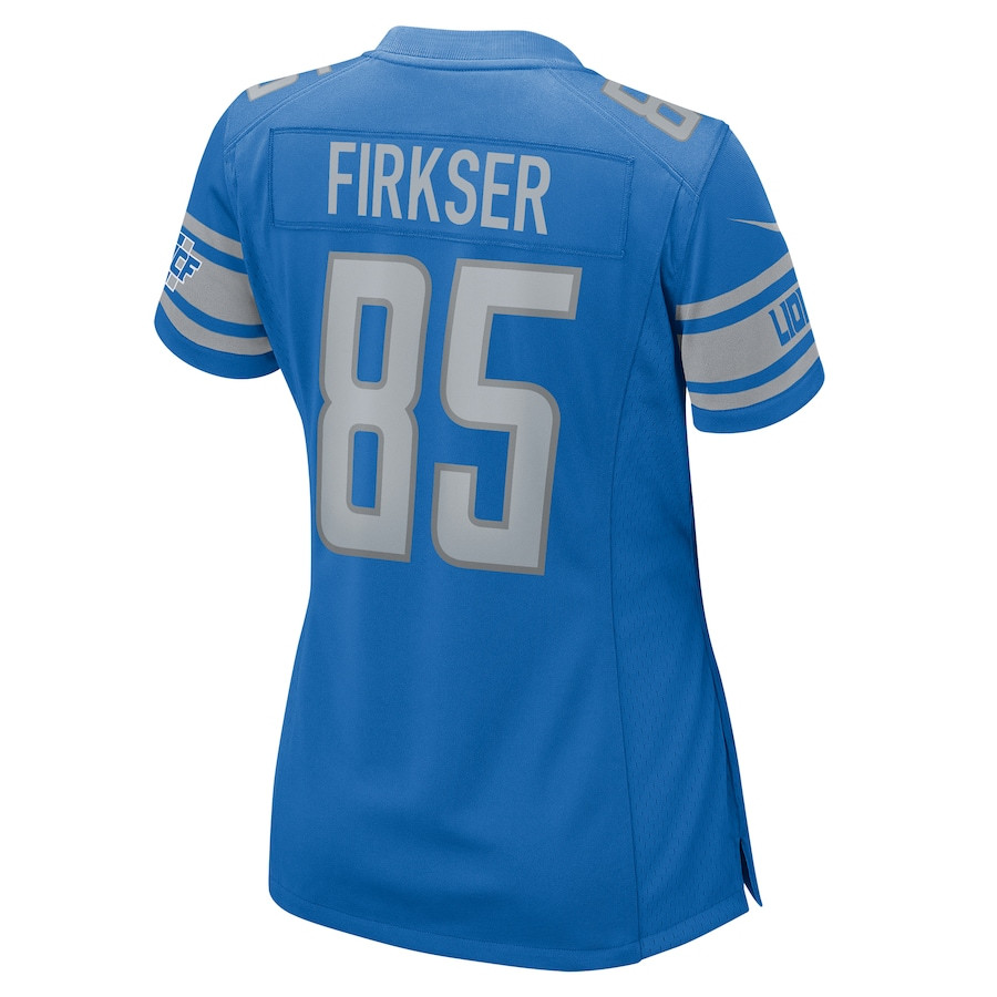 Anthony Firkser 85 Detroit Lions Game Blue NFL Jersey Women's