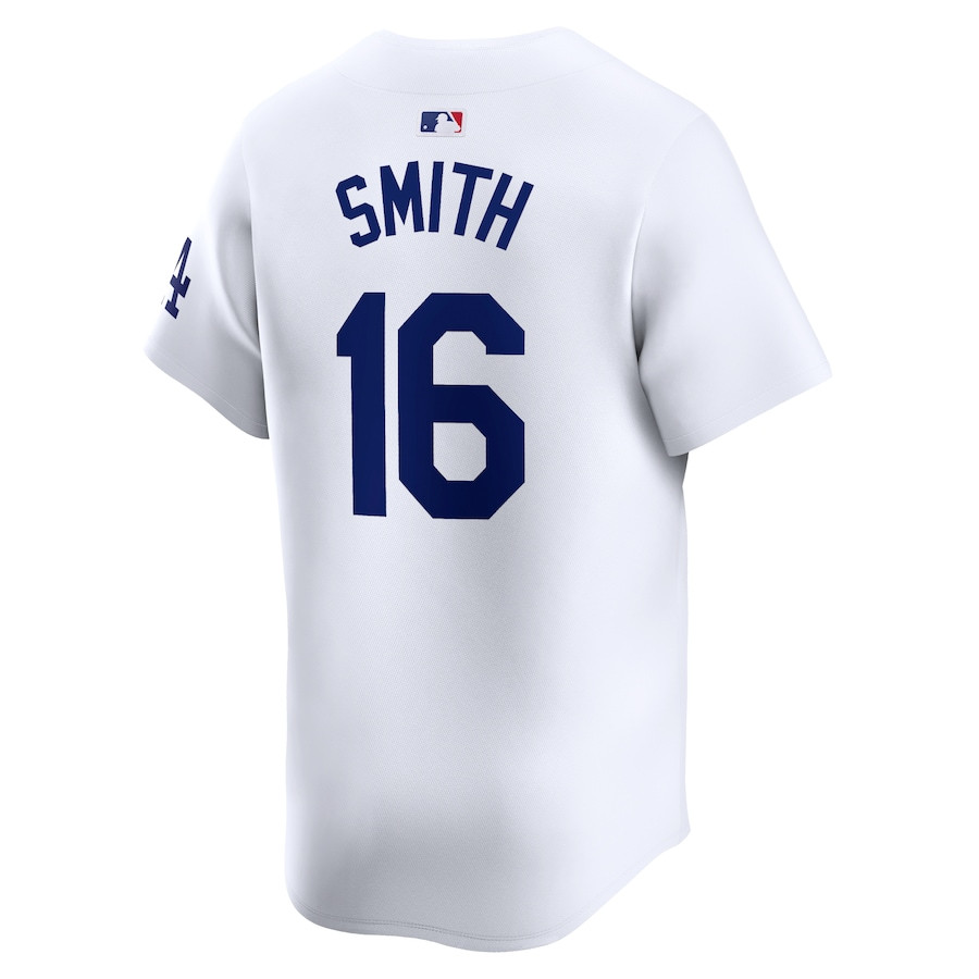 Will Smith 16 Los Angeles Dodgers Home Limited White MLB Jersey Men's