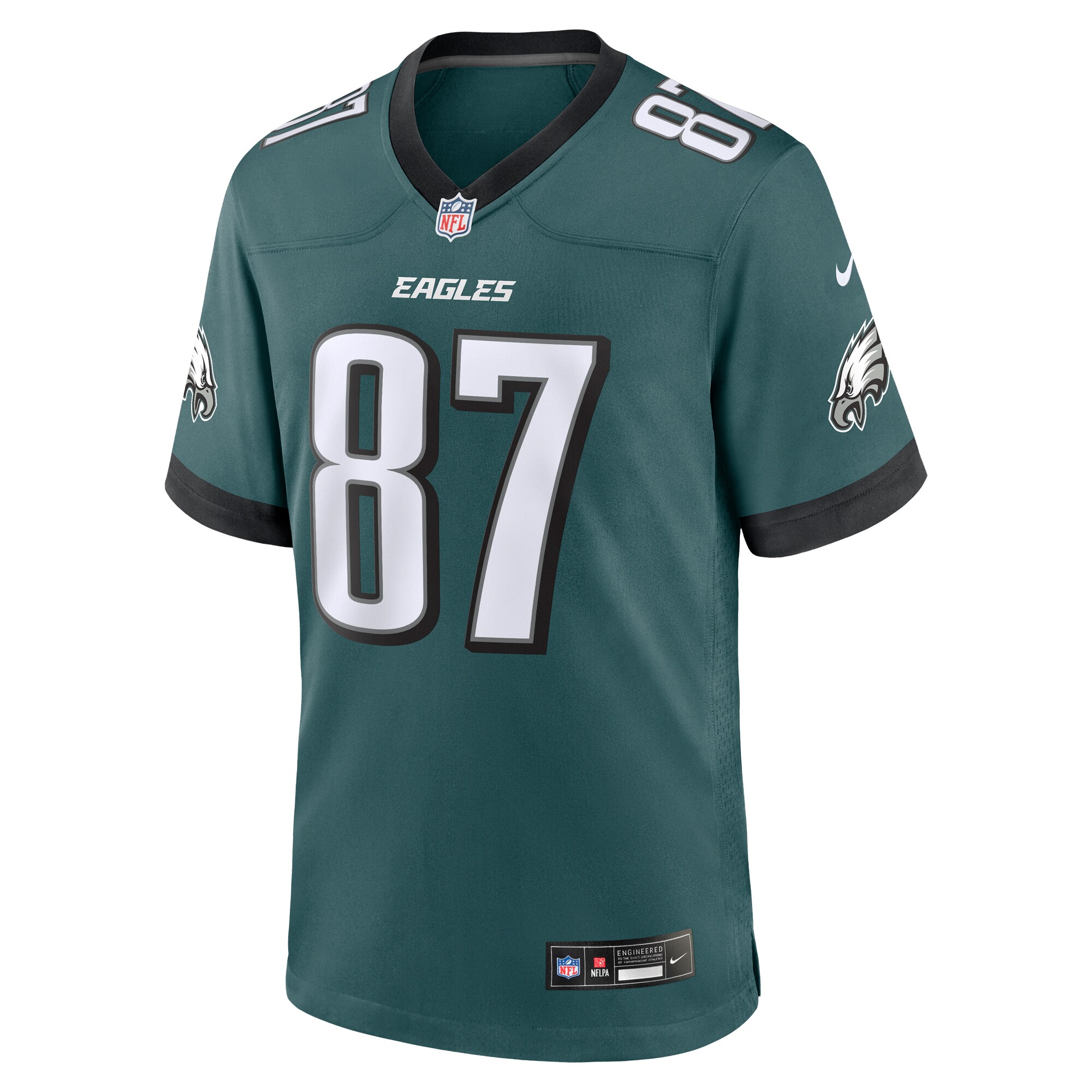 Philadelphia Eagles C.J. Uzomah Midnight Green Team Game NFL Jersey Men's