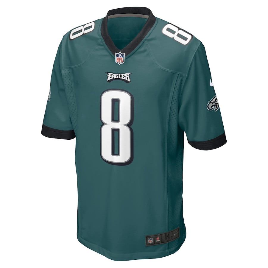 Marcus Mariota 8 Philadelphia Eagles Game Midnight Green NFL Jersey Men's