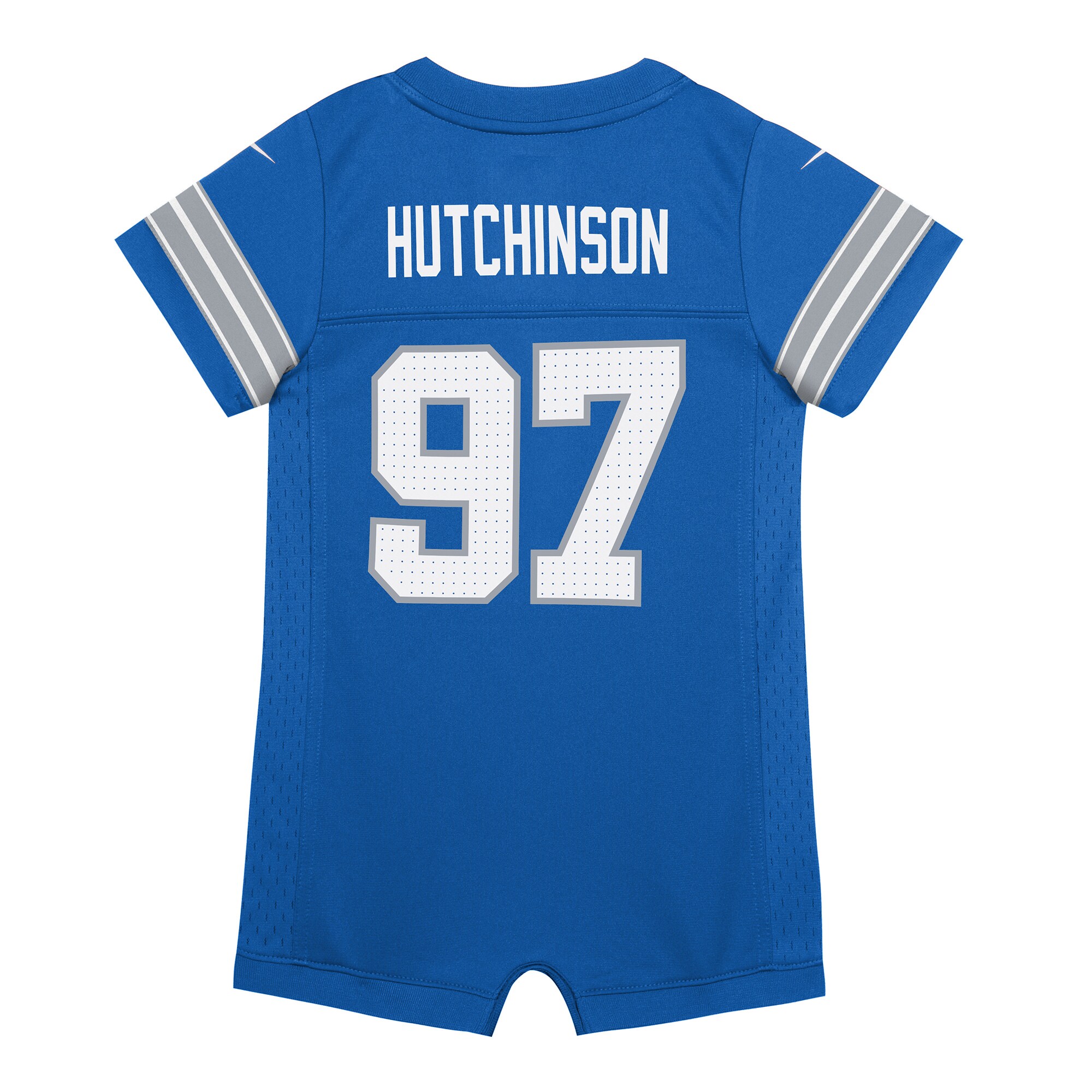 Newborn Infant Detroit Lions Aidan Hutchinson Blue Game Romper NFL Jersey Men's