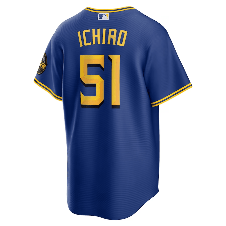 Ichiro Suzuki 51 Seattle Mariners 2023 City Connect Game Royal MLB Jersey Men's