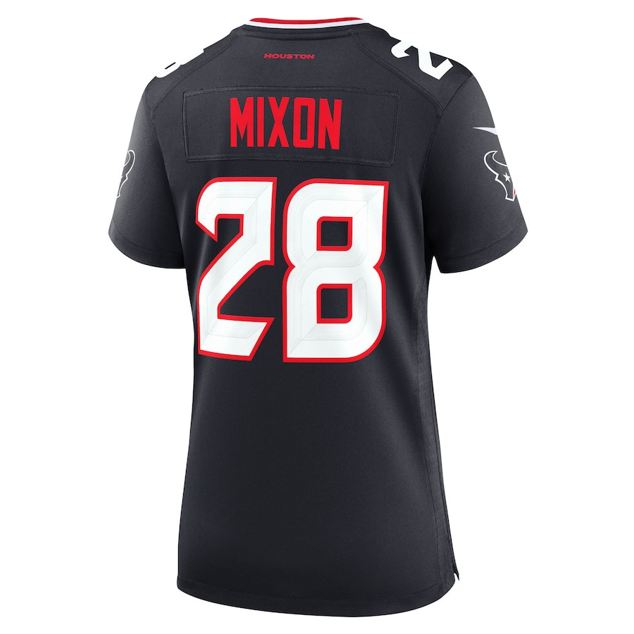 Joe Mixon 28 Houston Texans Game Navy NFL Jersey Women's