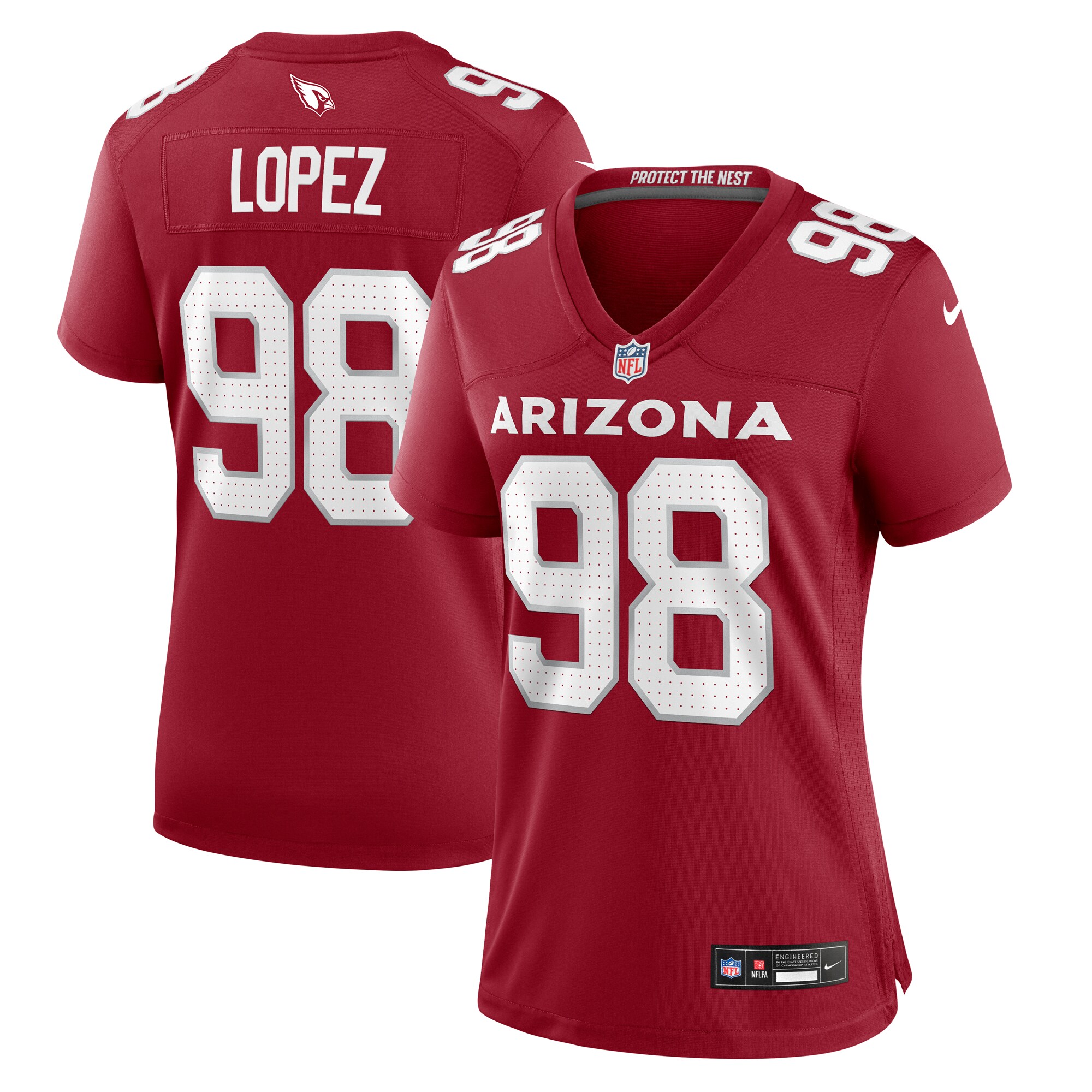 Arizona Cardinals Roy Lopez Cardinal Game NFL Jersey Women's