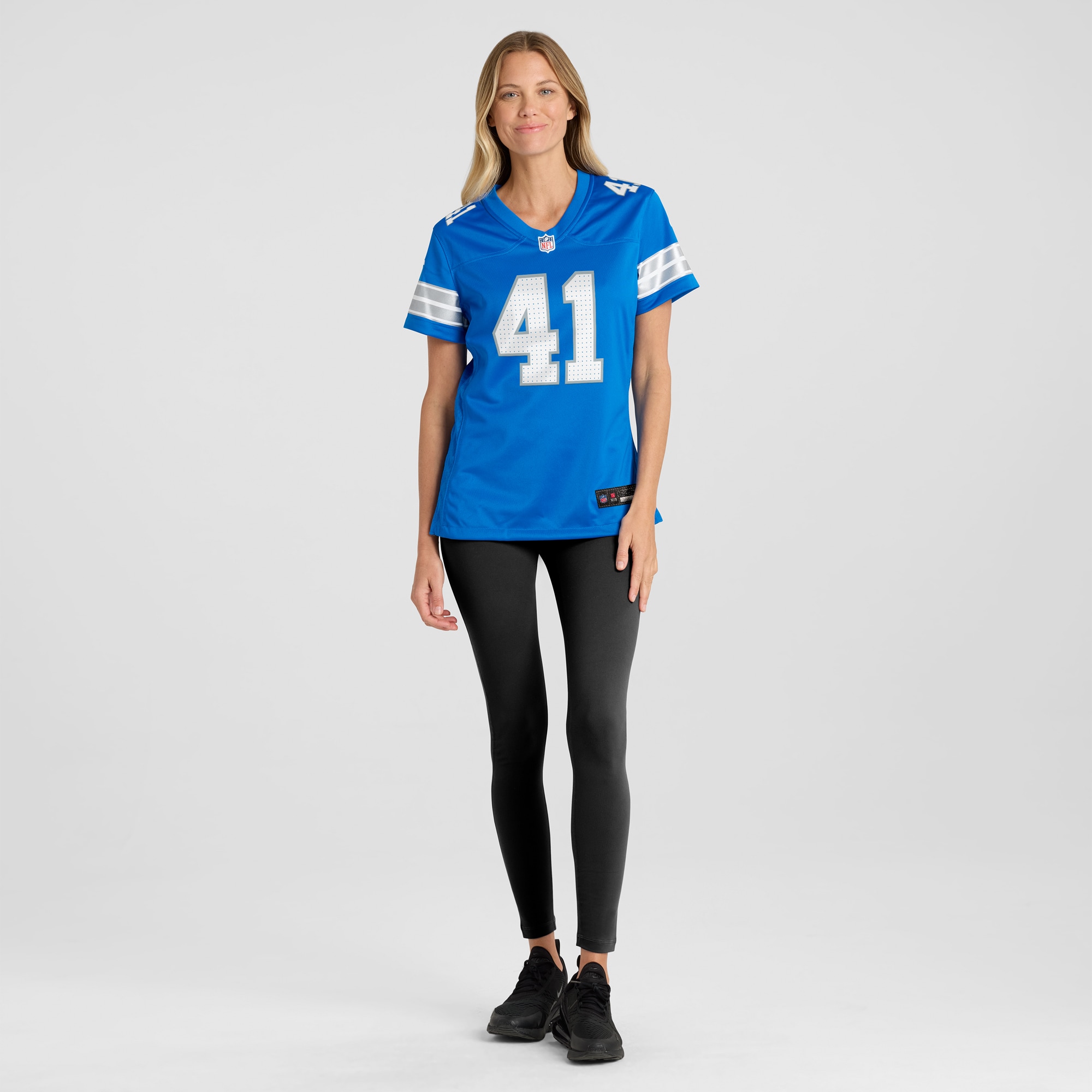 Detroit Lions James Houston Blue Team Game NFL Jersey Women's