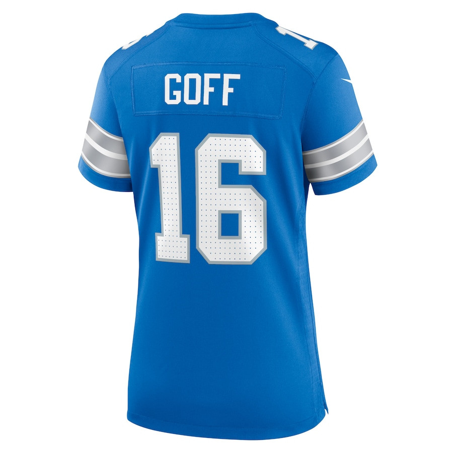 Jared Goff 26 Detroit Lions Team Game Blue NFL Jersey Women's