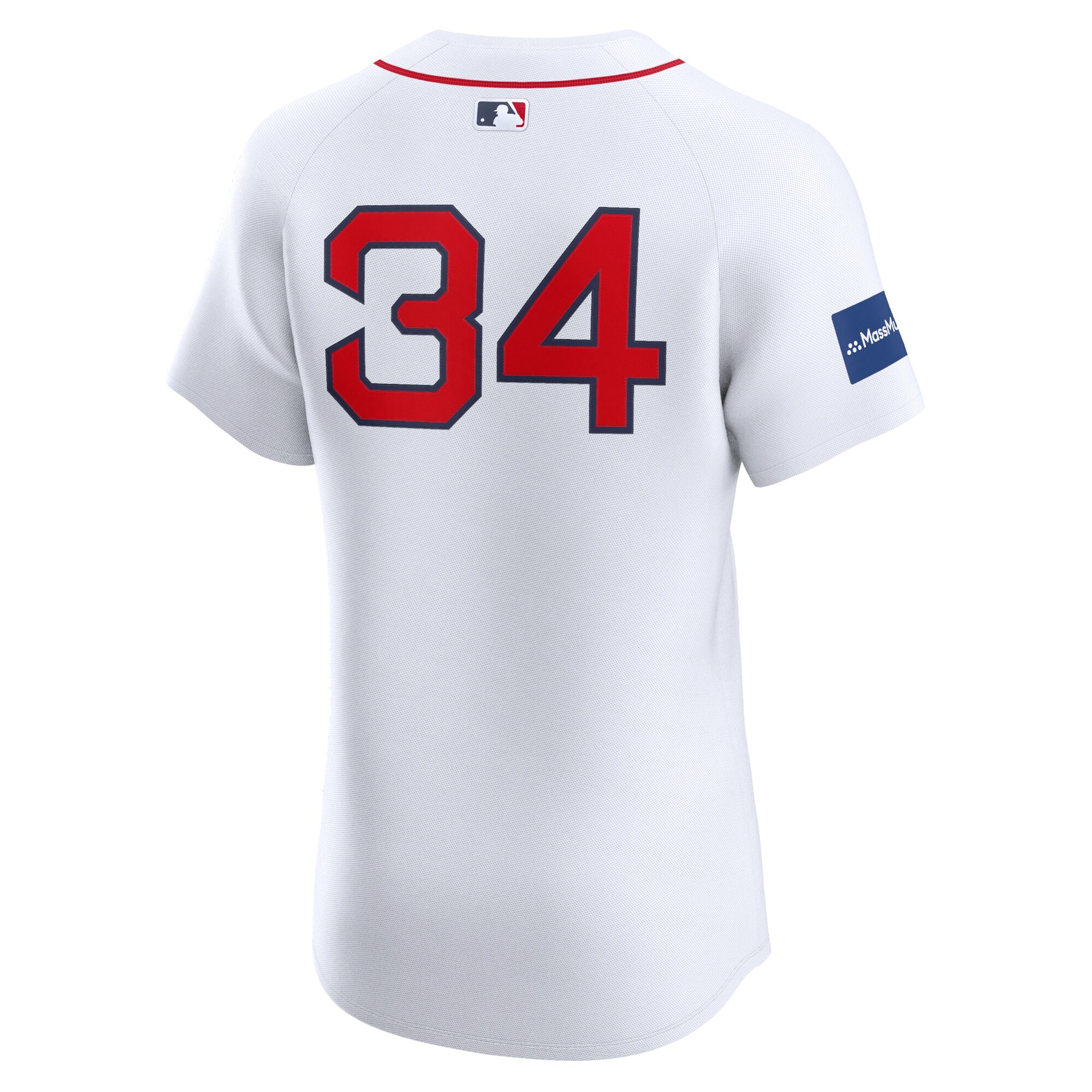 Boston Red Sox David Ortiz White Home Elite Sponsor Patch Player MLB Jersey Men's