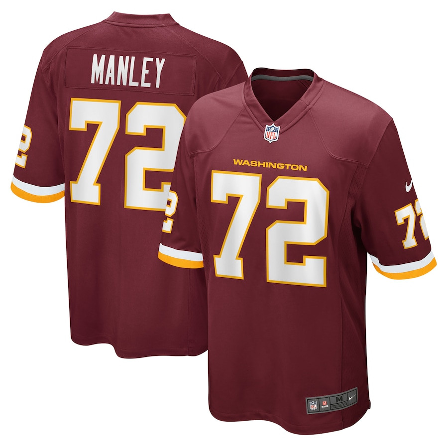 Dexter Manley 72 Washington Commanders Team Retired Burgundy NFL Jersey Men's