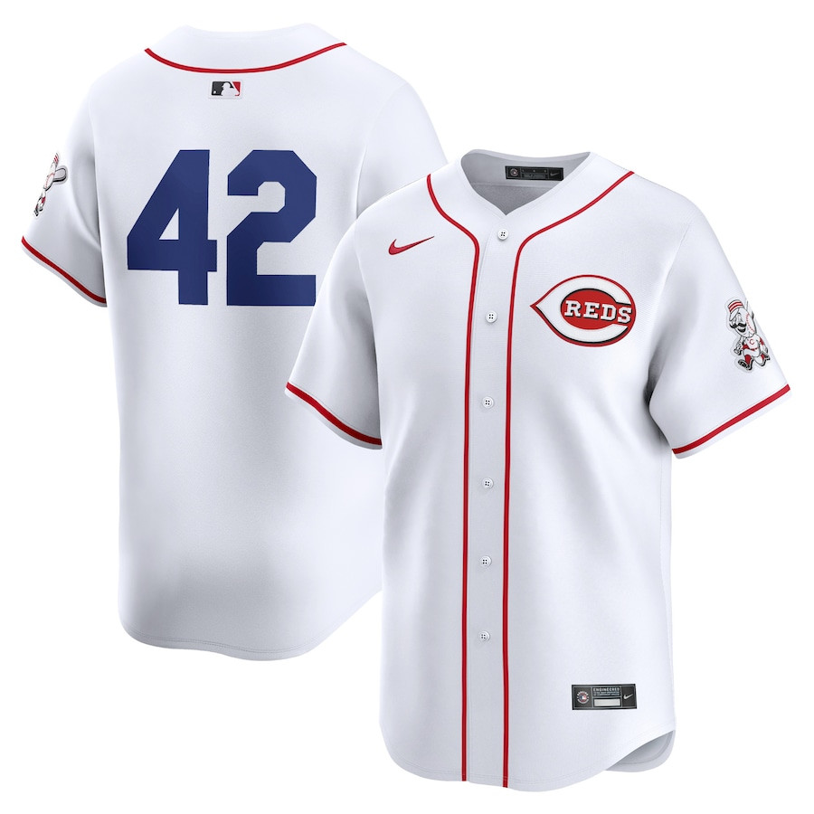 Cincinnati Reds 2024 Jackie Robinson Day Home Limited White MLB Jersey Men's