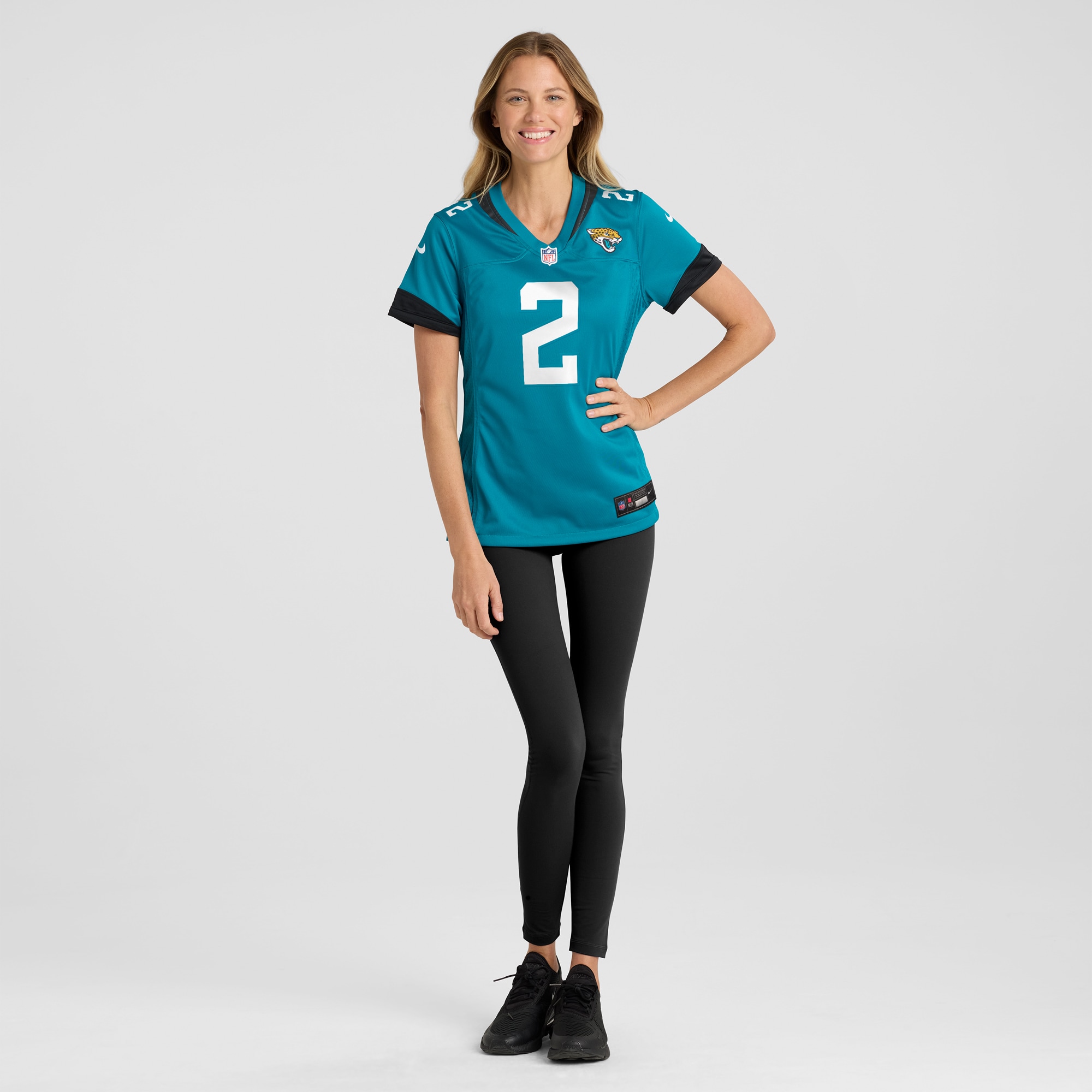 Jacksonville Jaguars D'Ernest Johnson Teal Game NFL Jersey Women's