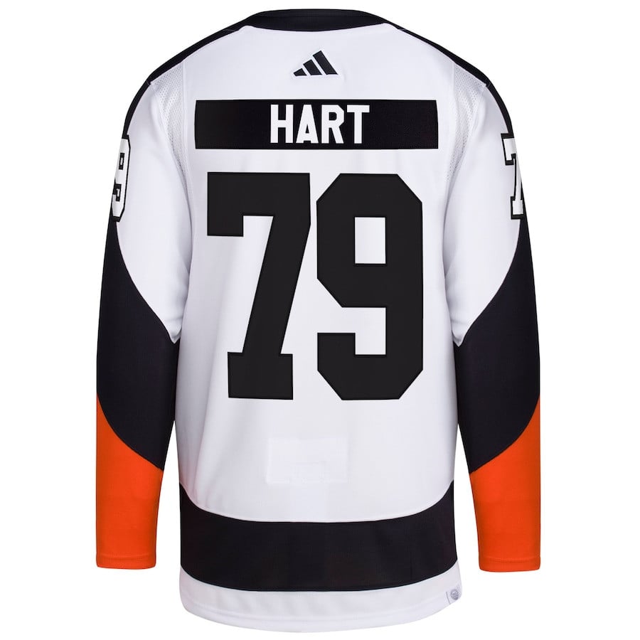 Carter Hart 79 Philadelphia Flyers Reverse Retro 2.0 White NHL Jersey Men's