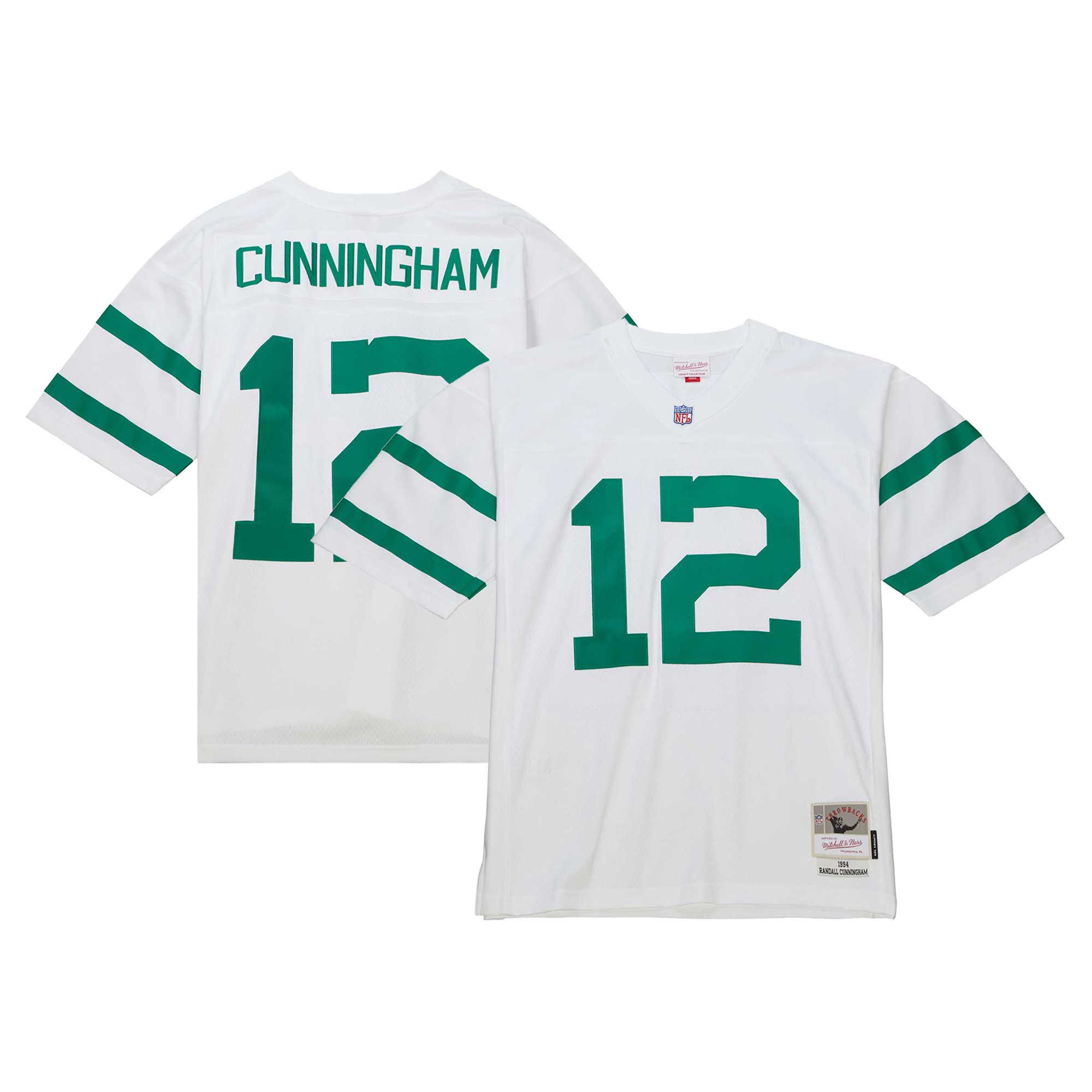 Philadelphia Eagles Randall Cunningham Mitchell Ness White Legacy NFL Jersey Men's