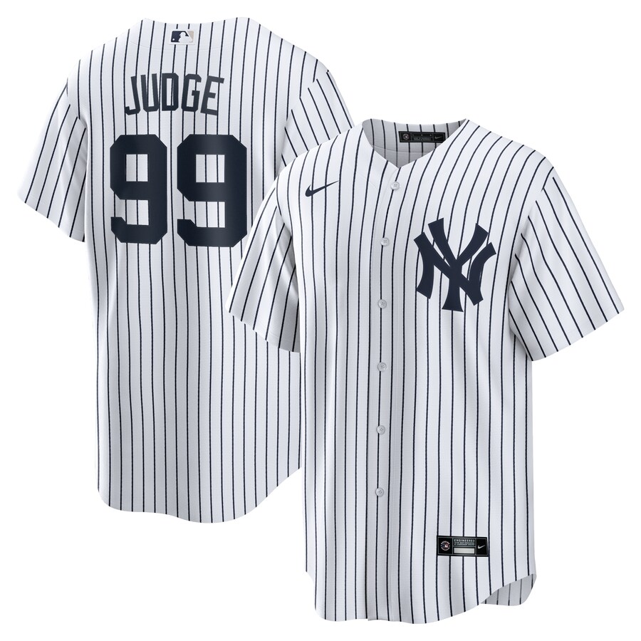 Aaron Judge New York Yankees Home Player Name Jersey White